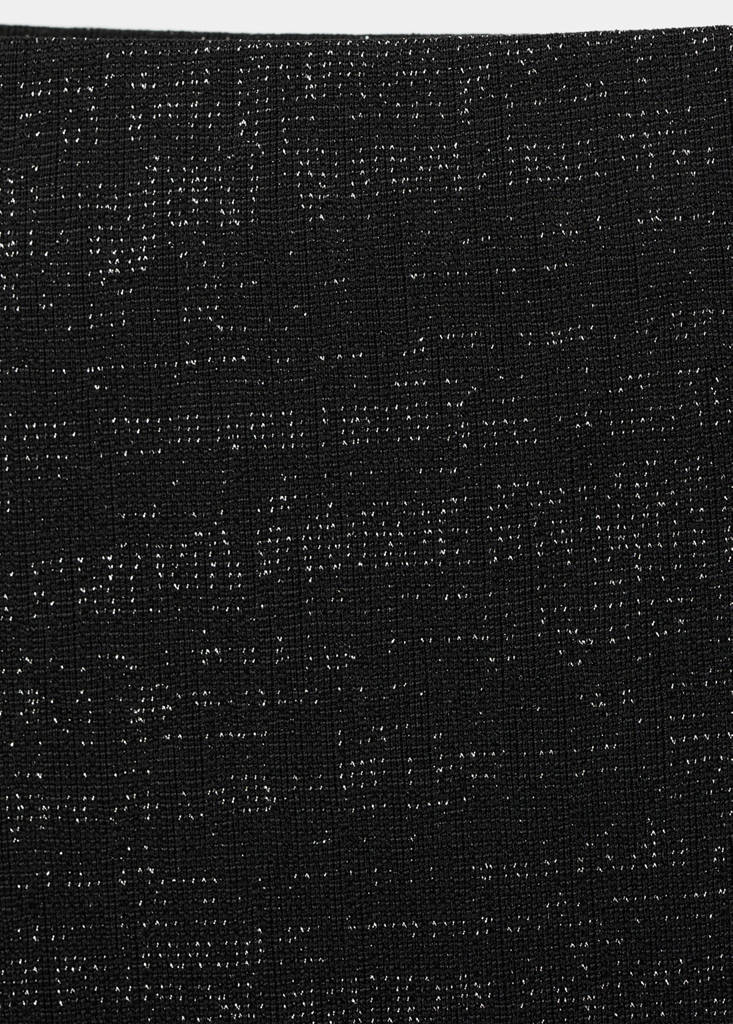 Long lurex skirt — Black