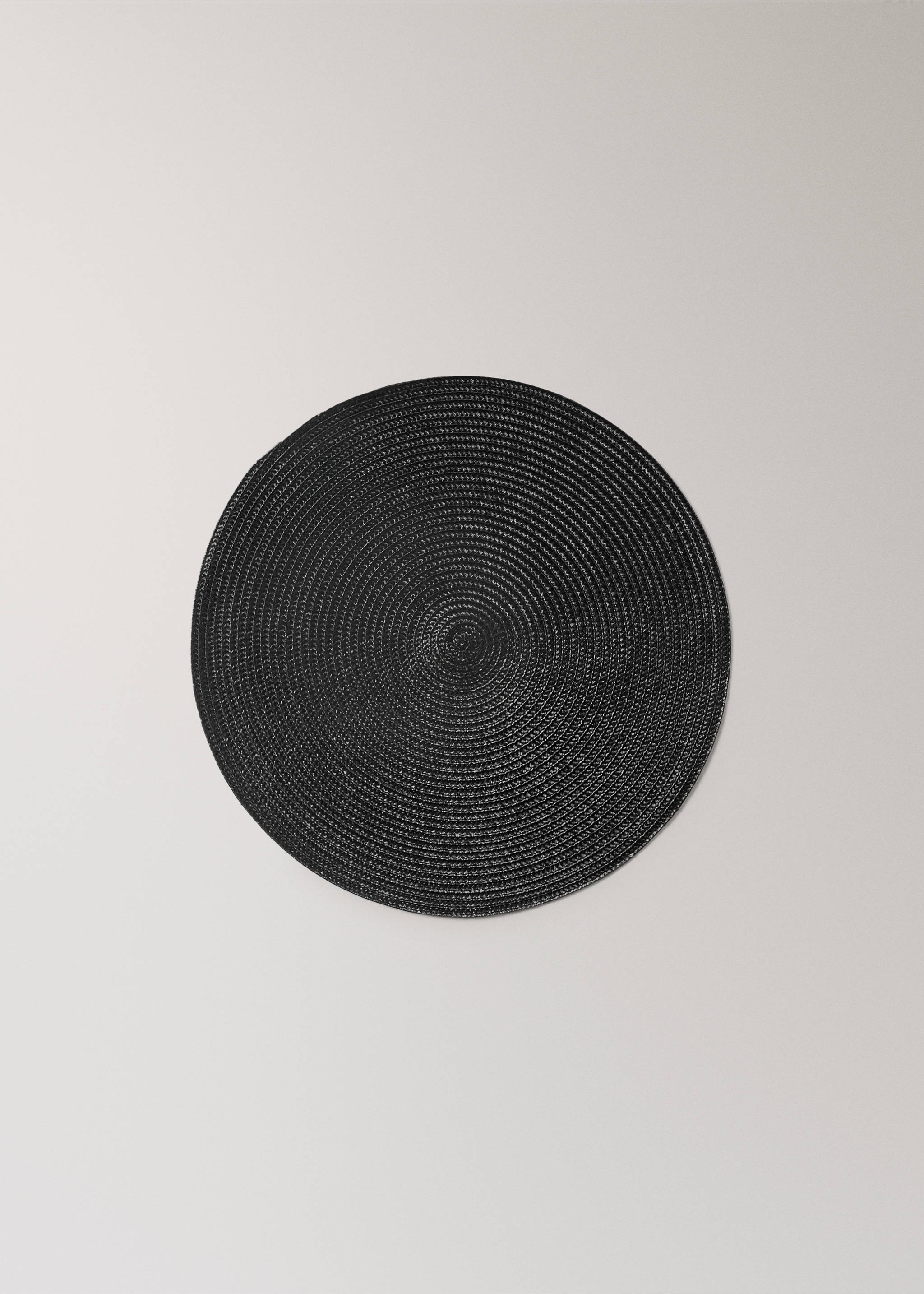 Polypropylene placemats - Article without model, Black. Ref: 17057786-00.