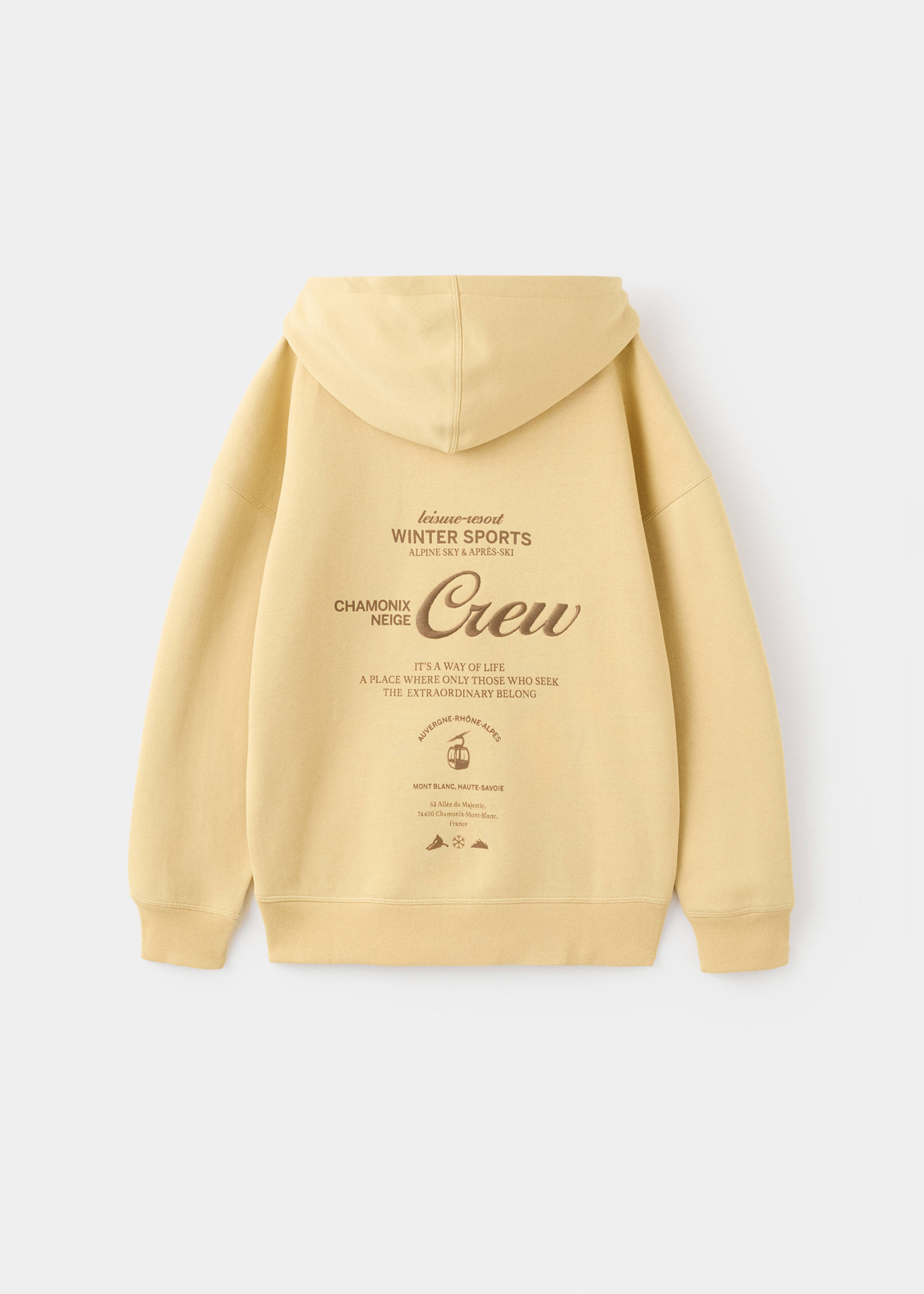 Embroidered cotton sweatshirt - Reverse of the article