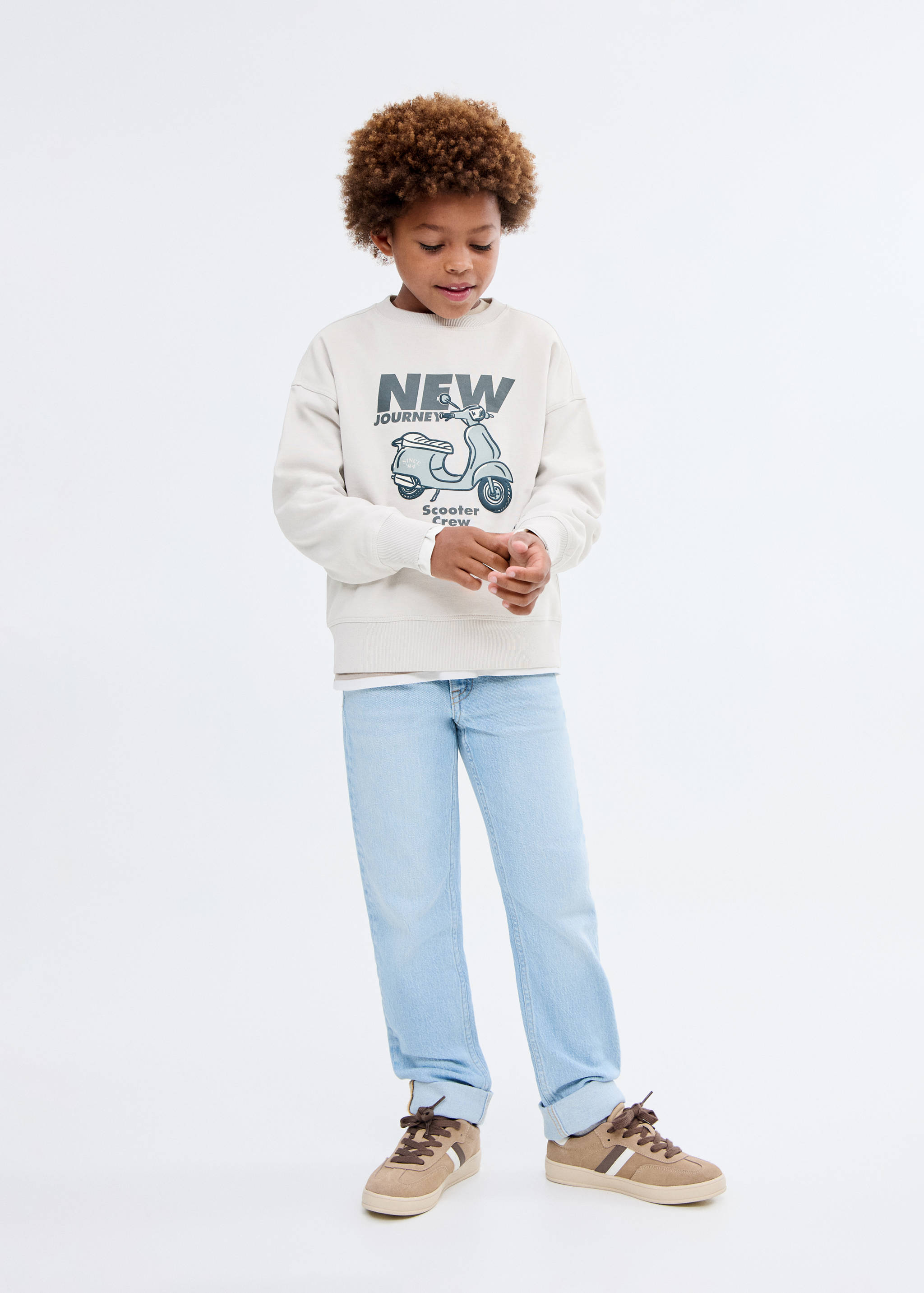 Sudadera algodón estampada - Plano general