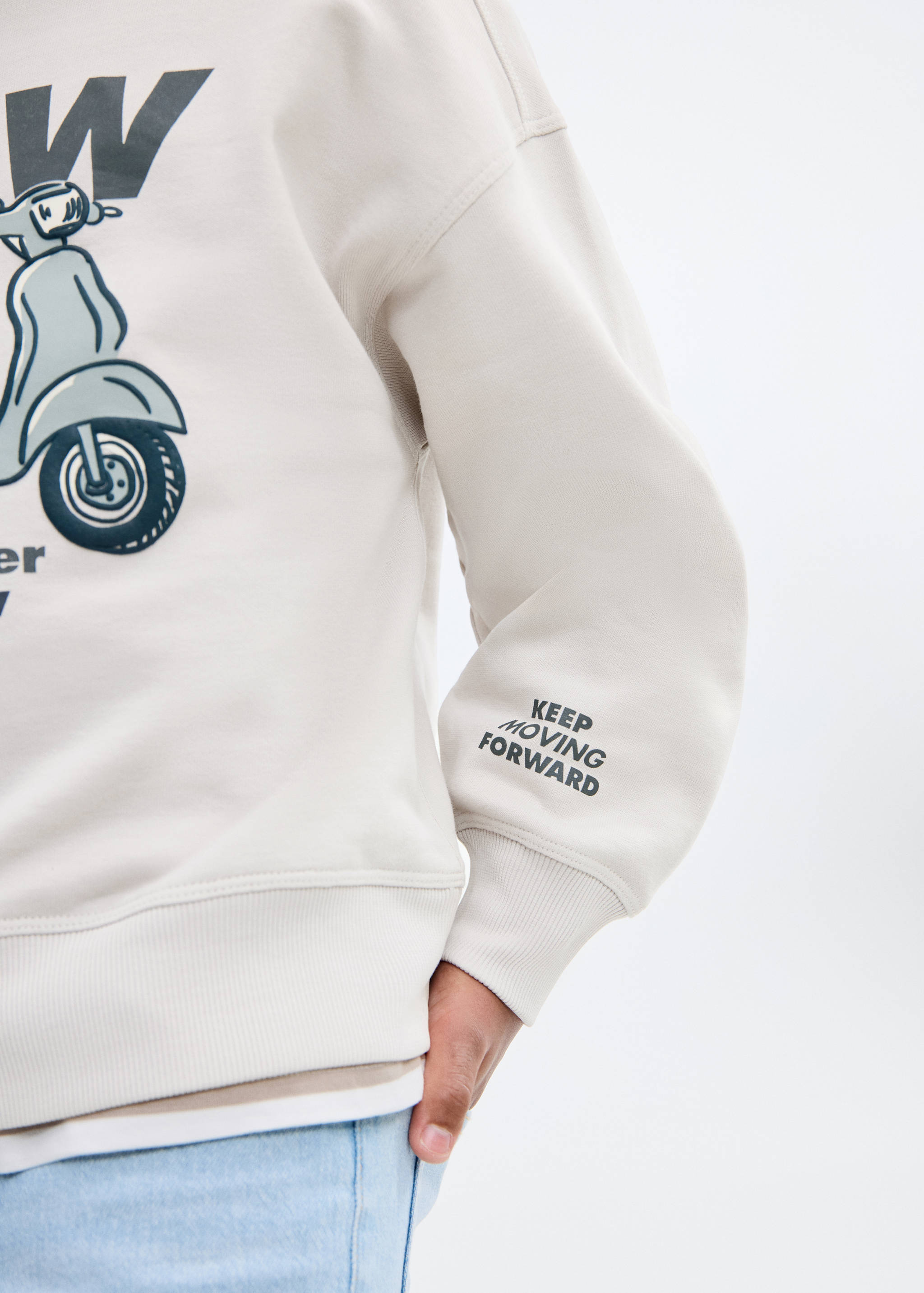 Sudadera algodón estampada - Detalle del artículo 1