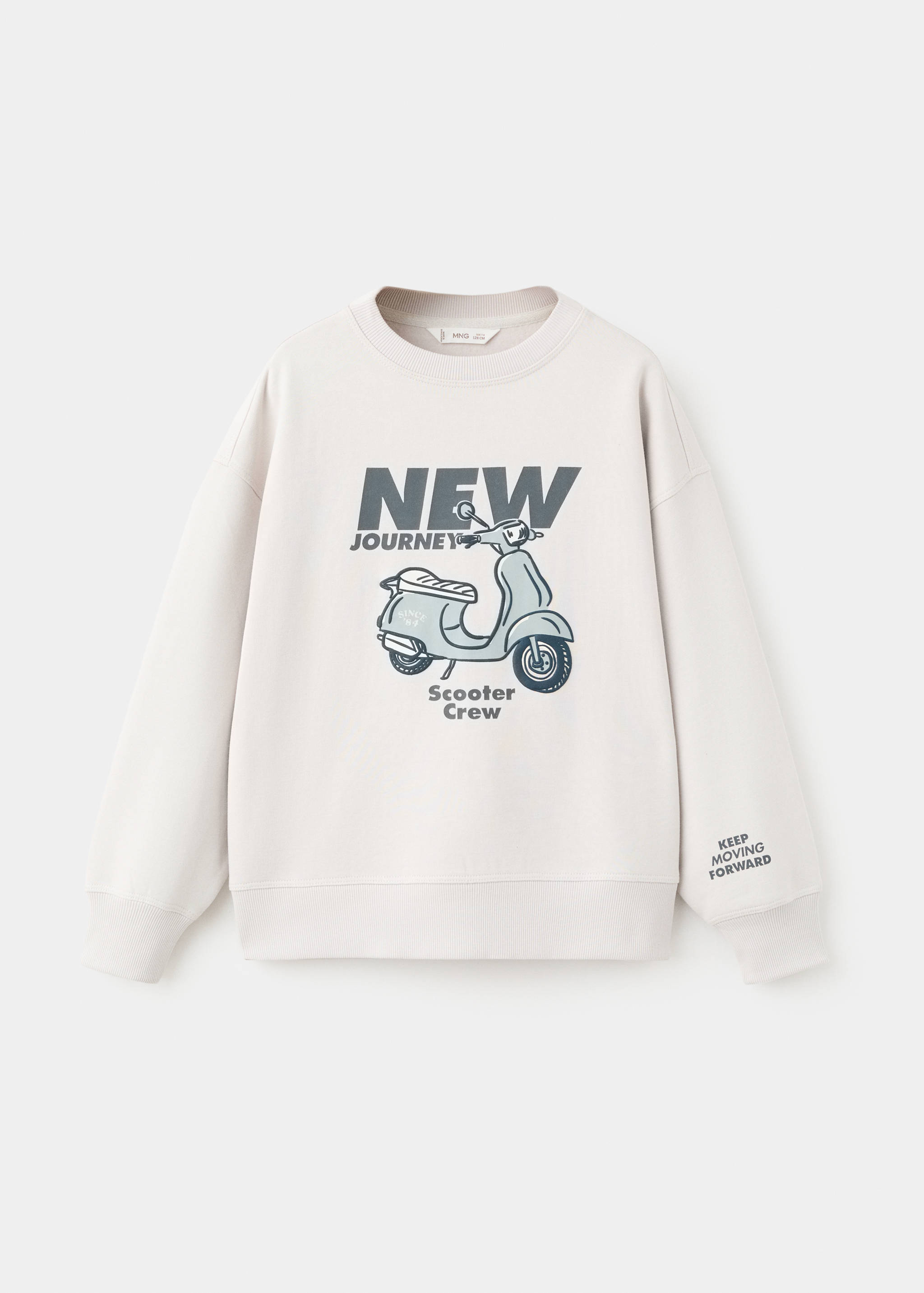 Printed cotton sweatshirt - Article without model
