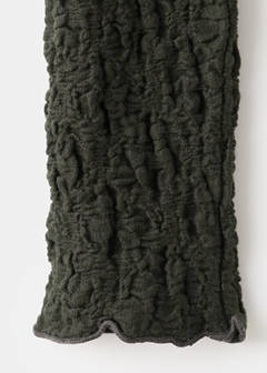 Textured crepe top — Khaki 10