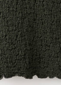 Textured crepe top — Khaki 11