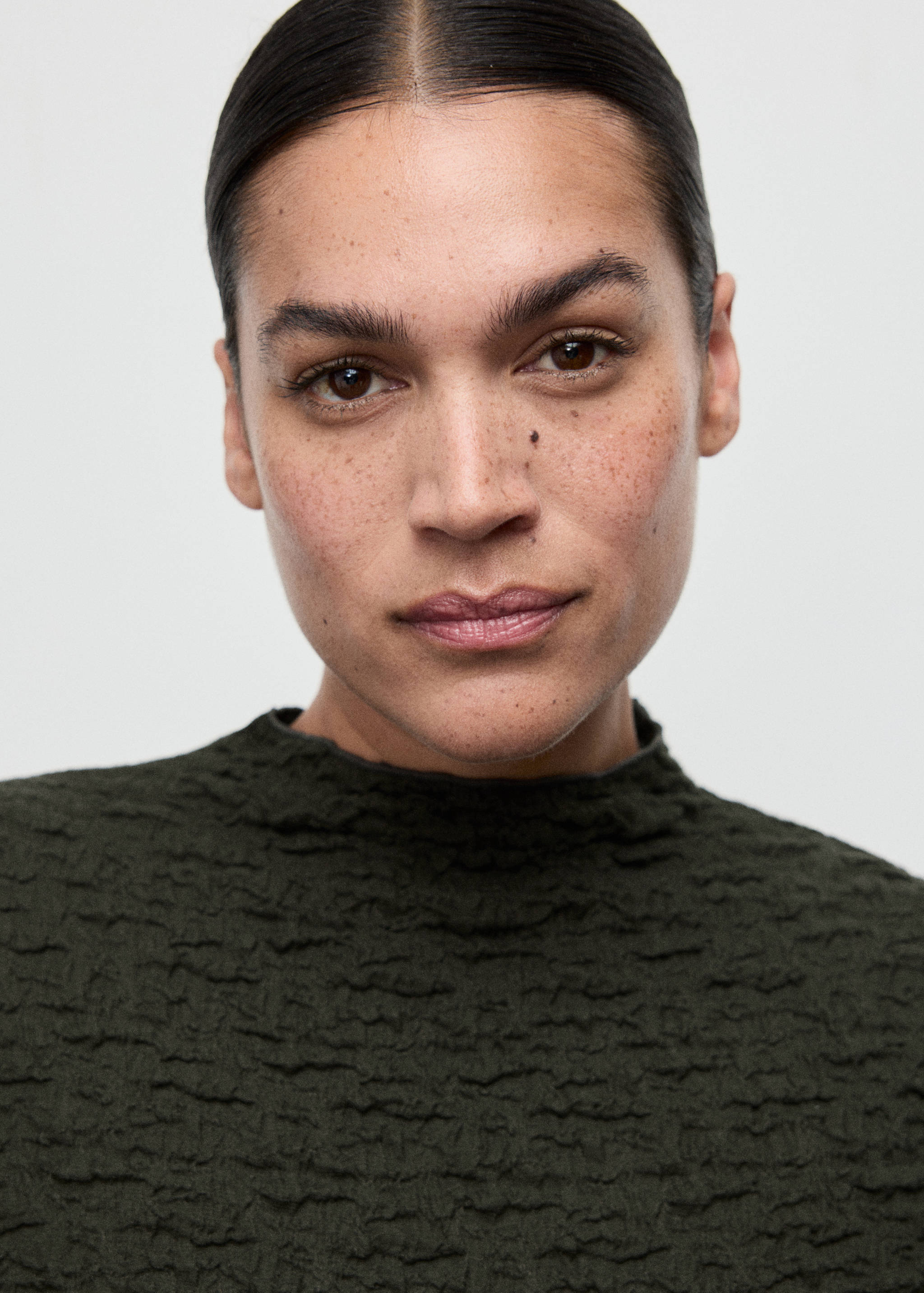 Textured crepe top - Details of the article 4