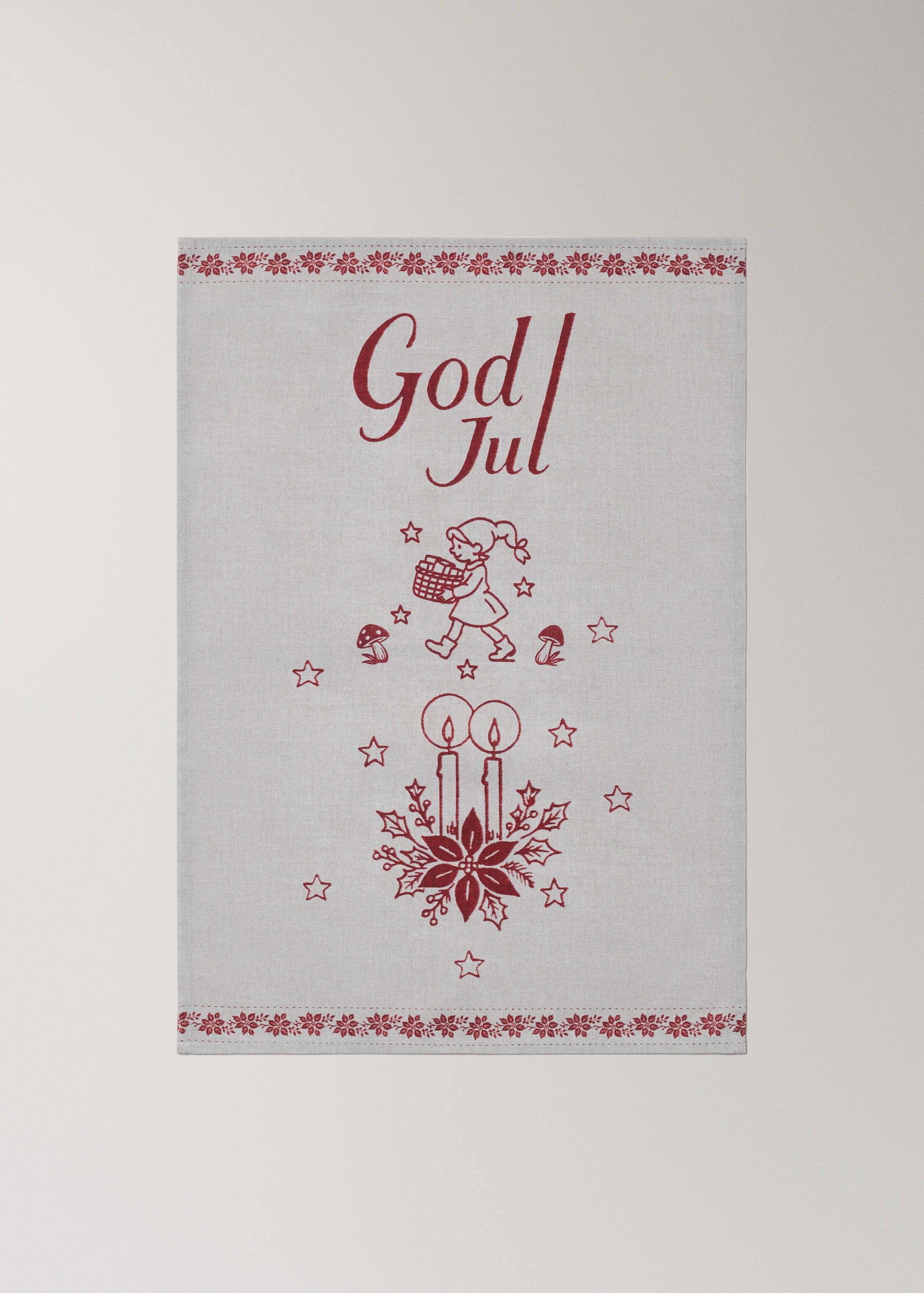 Kitchen cloth with Christmas print - Details of the article 1