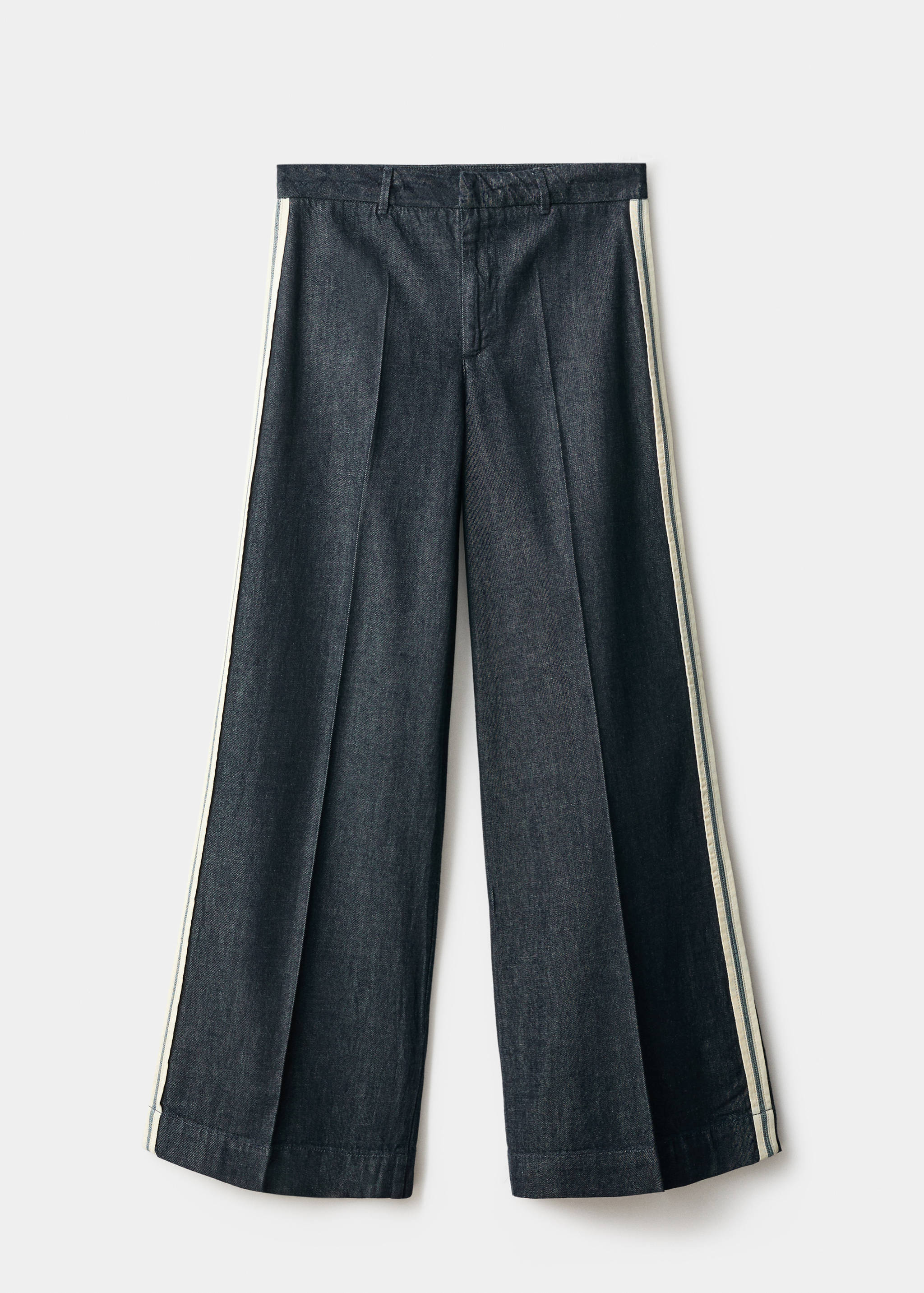 Wide leg striped jeans - Article without model