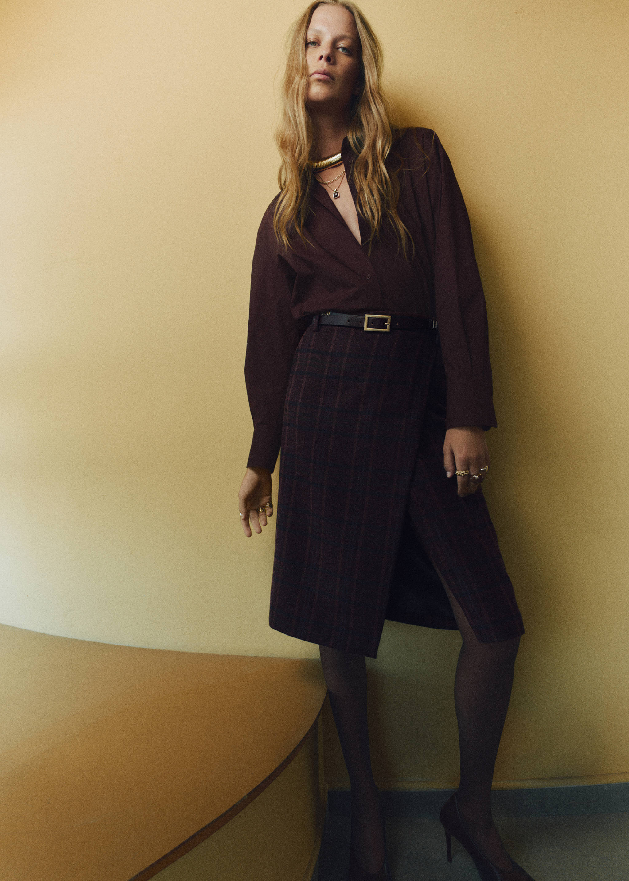 Chemise popeline oversize - Plan général