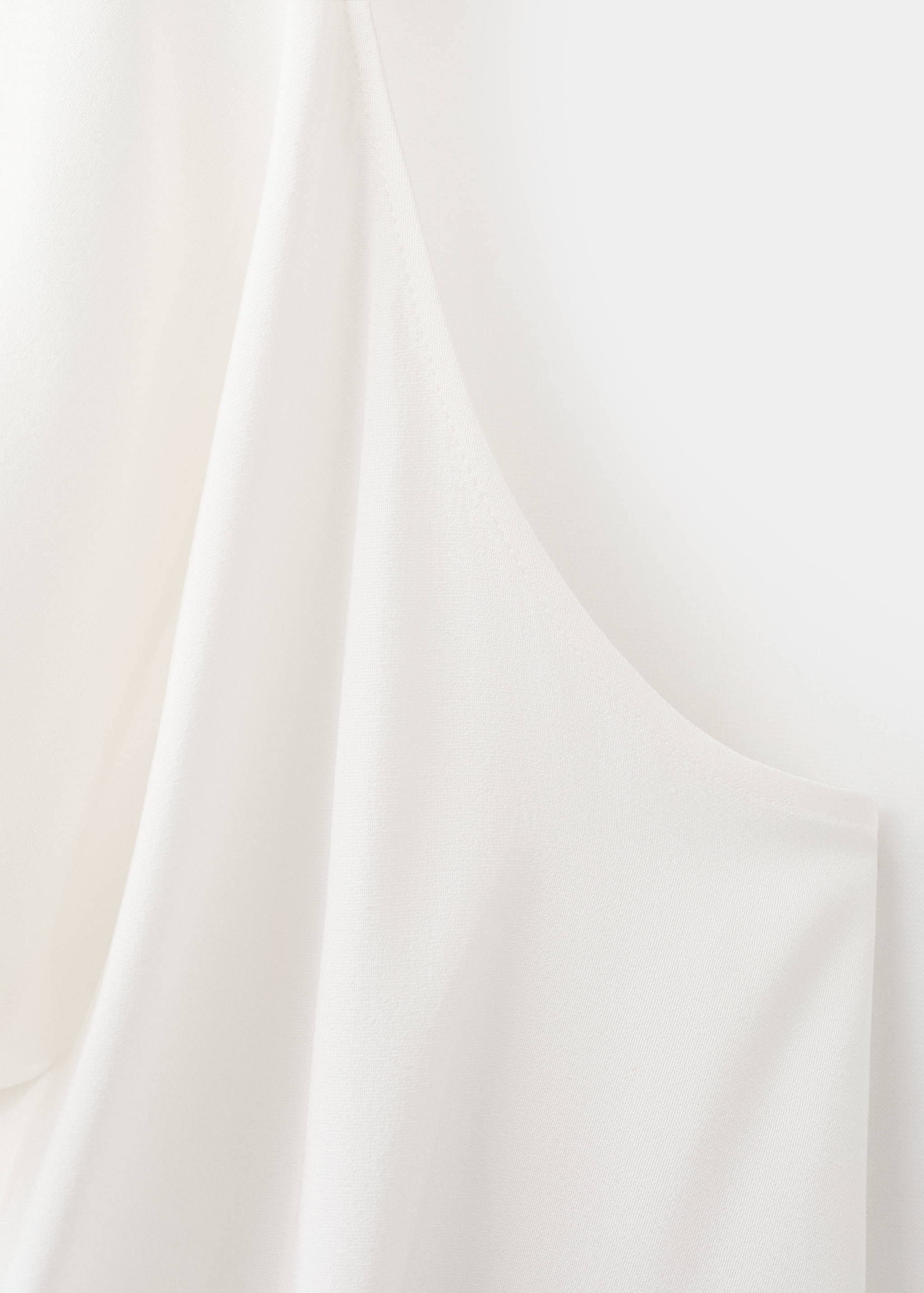 Satin blouse with draped neck - Details of the article 8