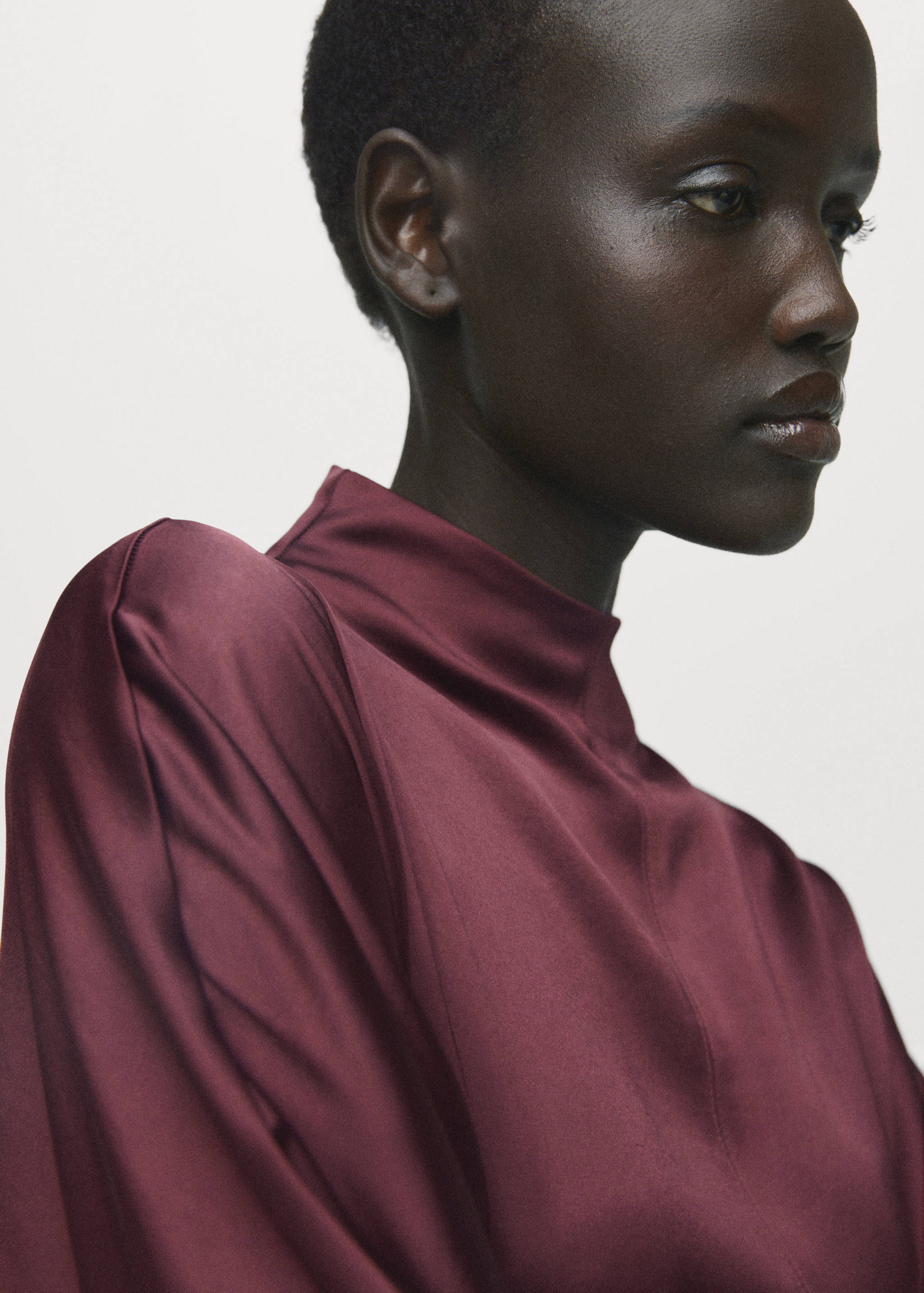 Belt satin dress - Details of the article 1