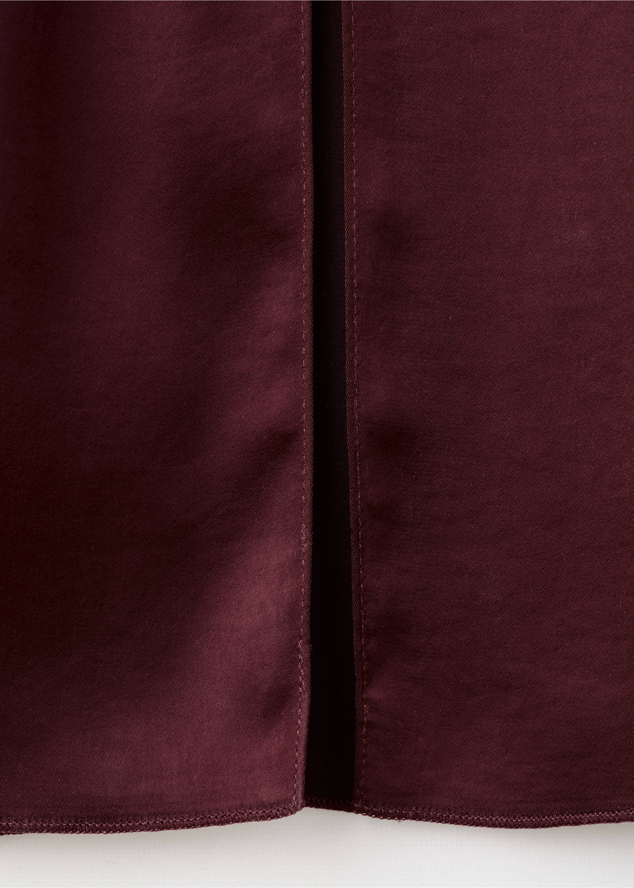 Belt satin dress - Details of the article 0, Maroon. Ref: 17057806-00.