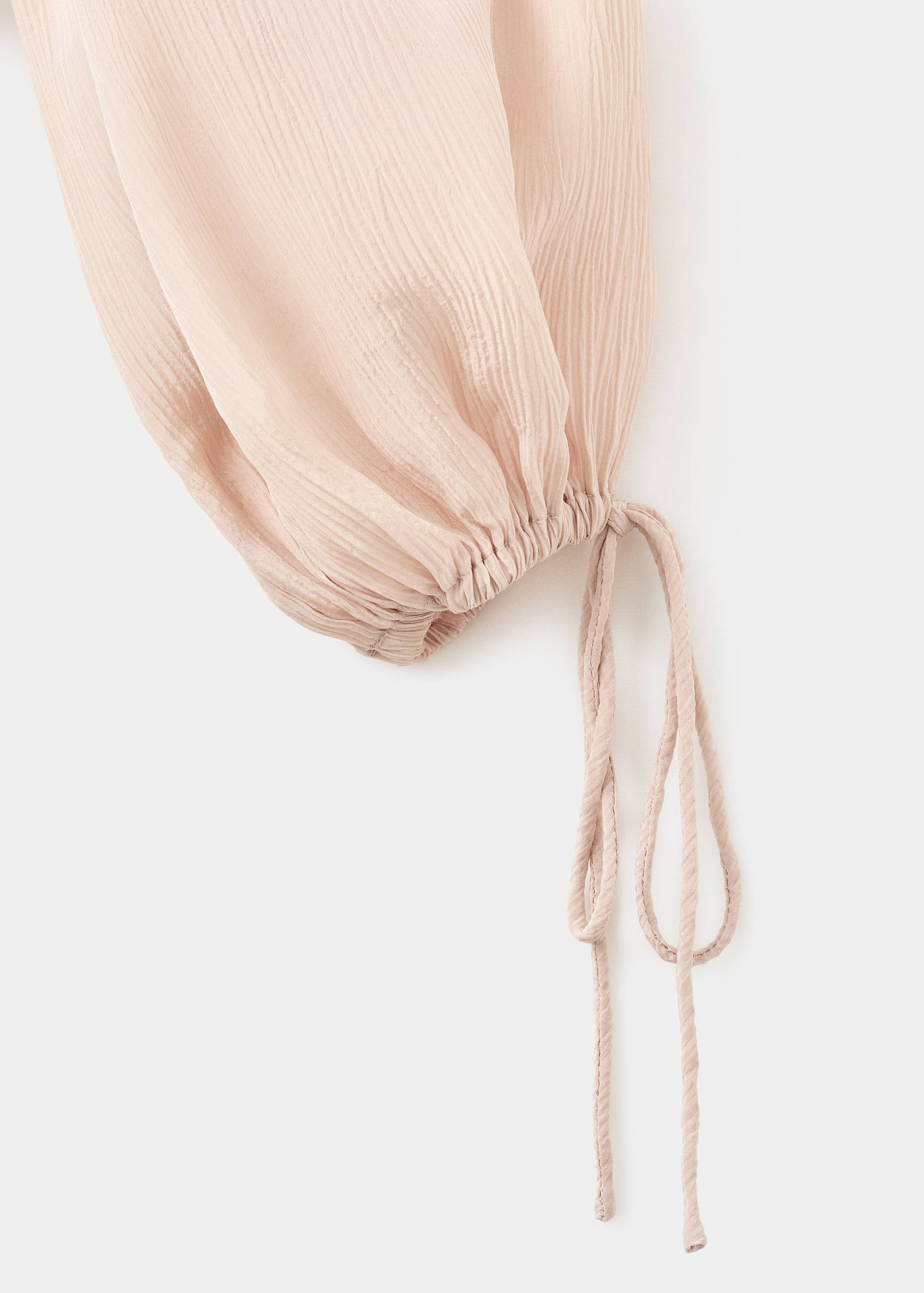 V-neck blouse with lace trim - Details of the article 0