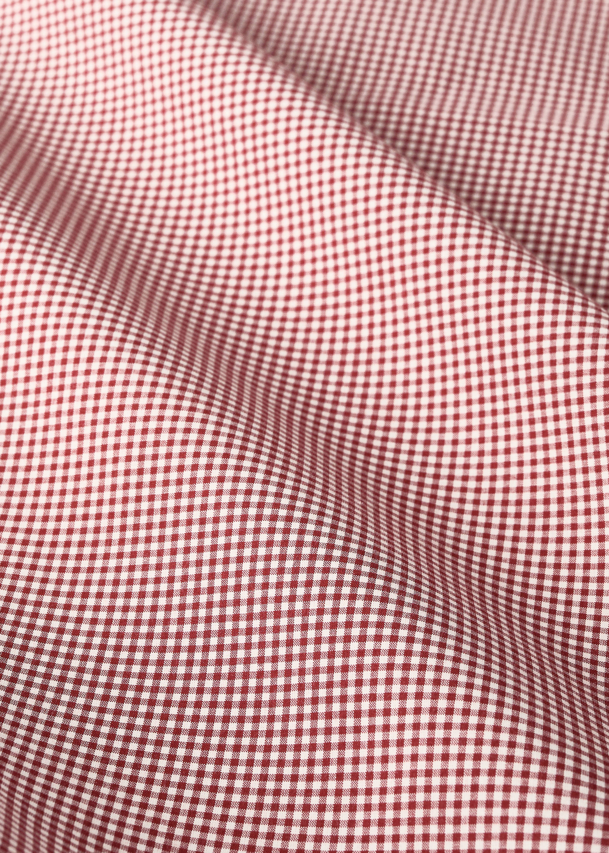 Yarn-dyed gingham-check children's duvet cover for cot - Details of the article 2