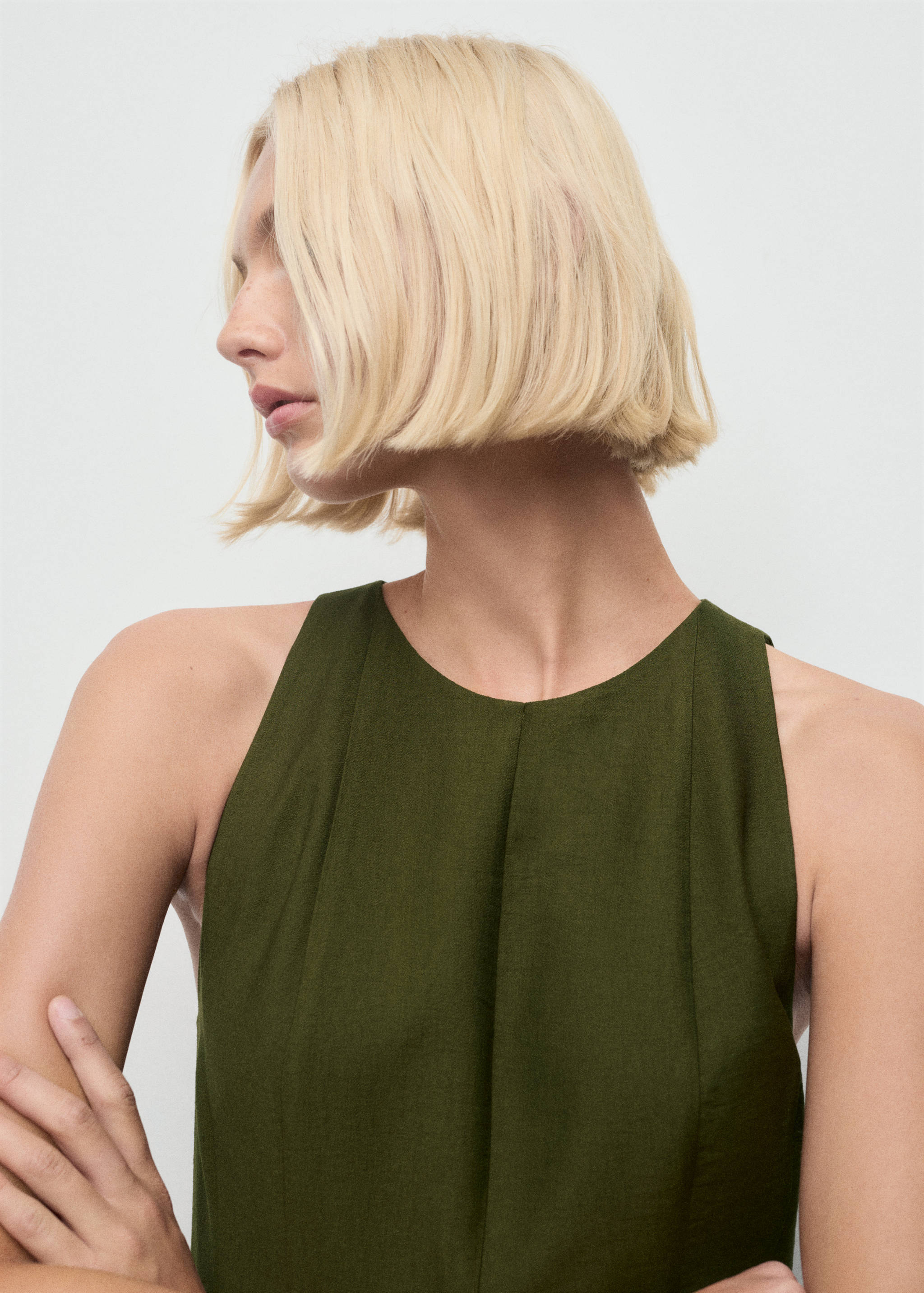 A-line dress with godets - Details of the article 1