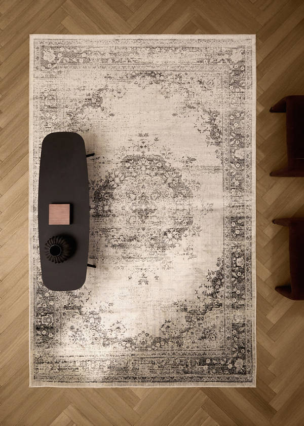 Alfombra efecto envejecido — Gris