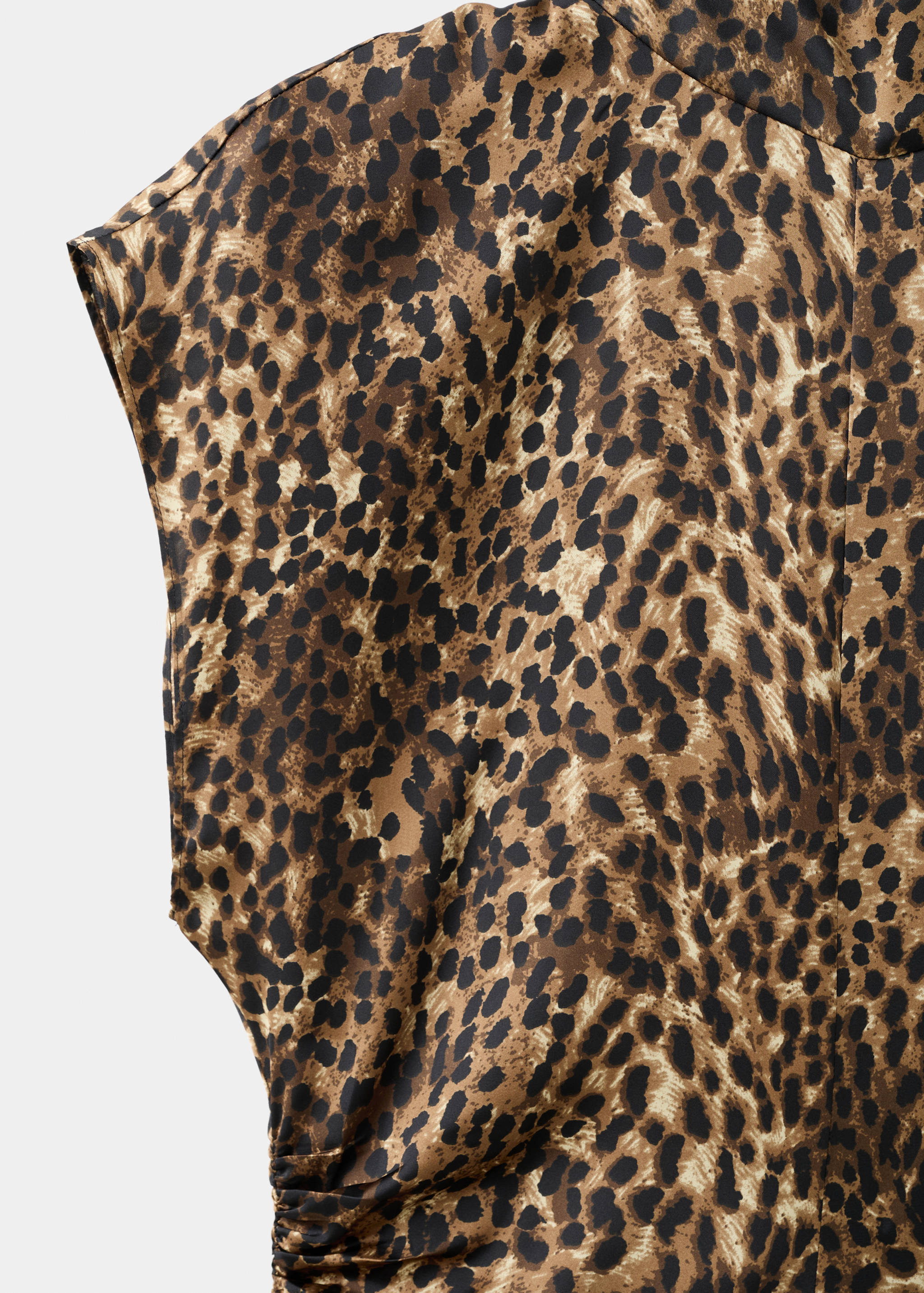 Leopard-print satin dress - Details of the article 8
