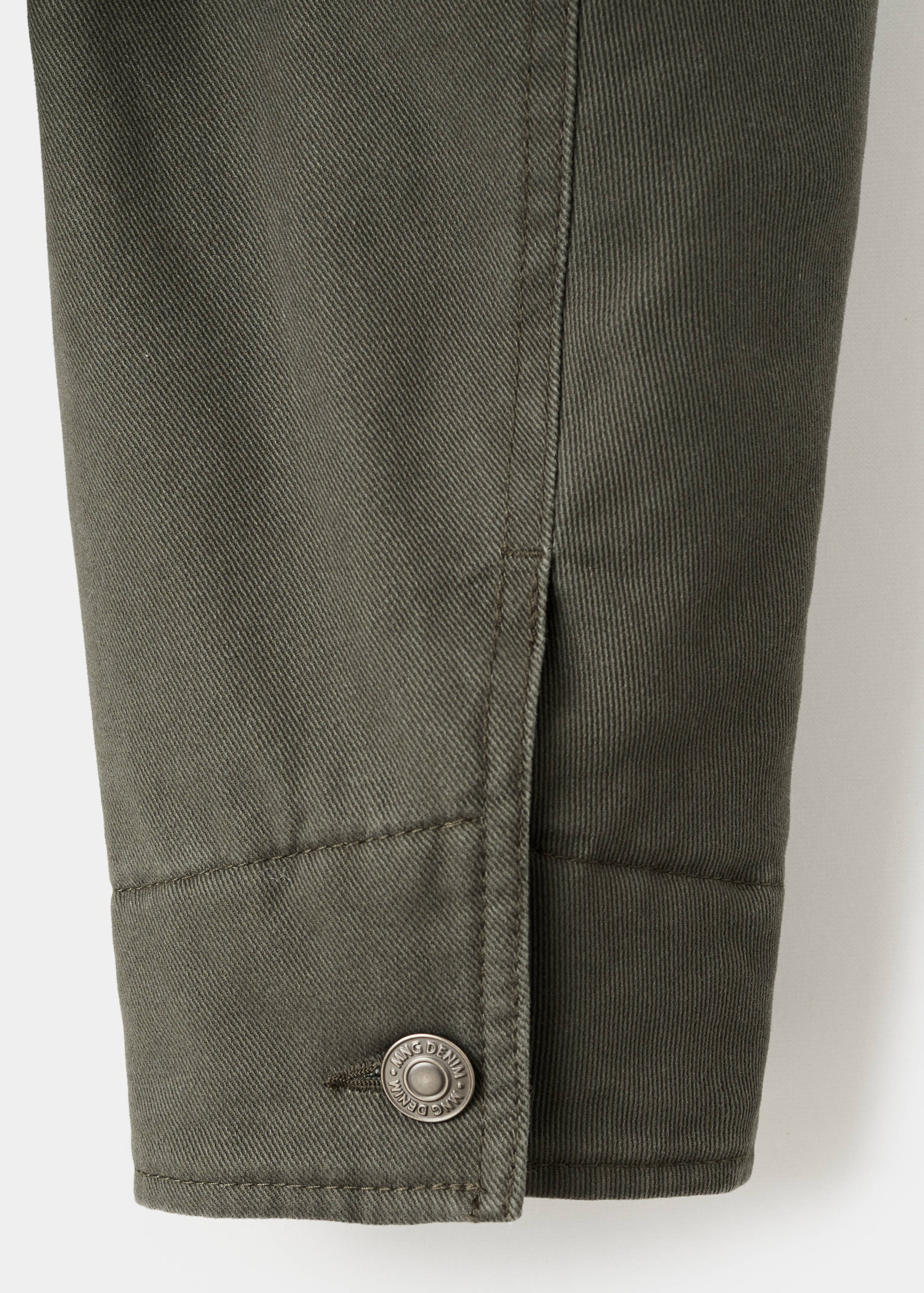 灯芯绒领口绗缝夹克 - null