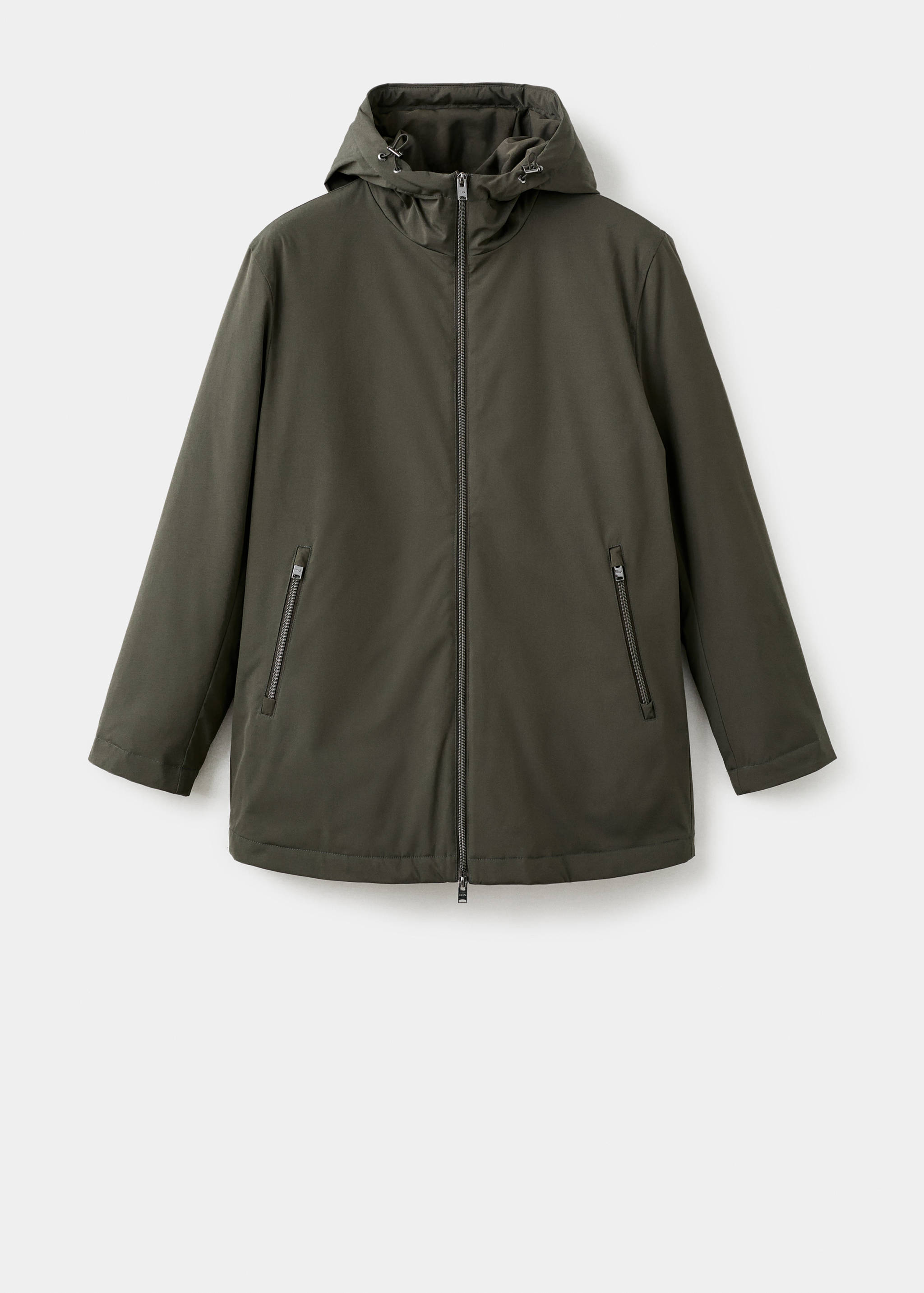 Water-repellent hooded parka - Article without model