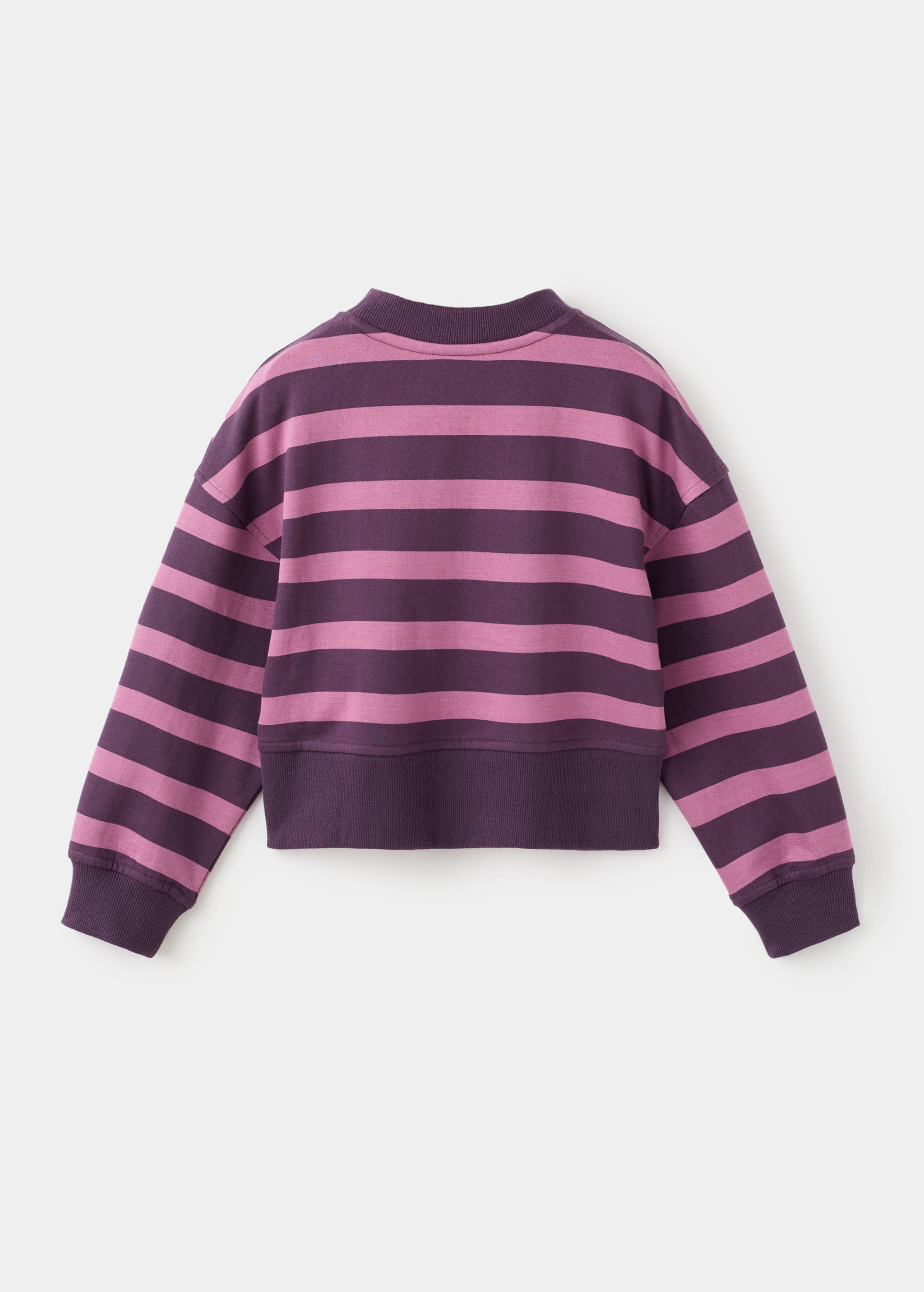 Striped cotton-blend sweatshirt - Reverse of the article