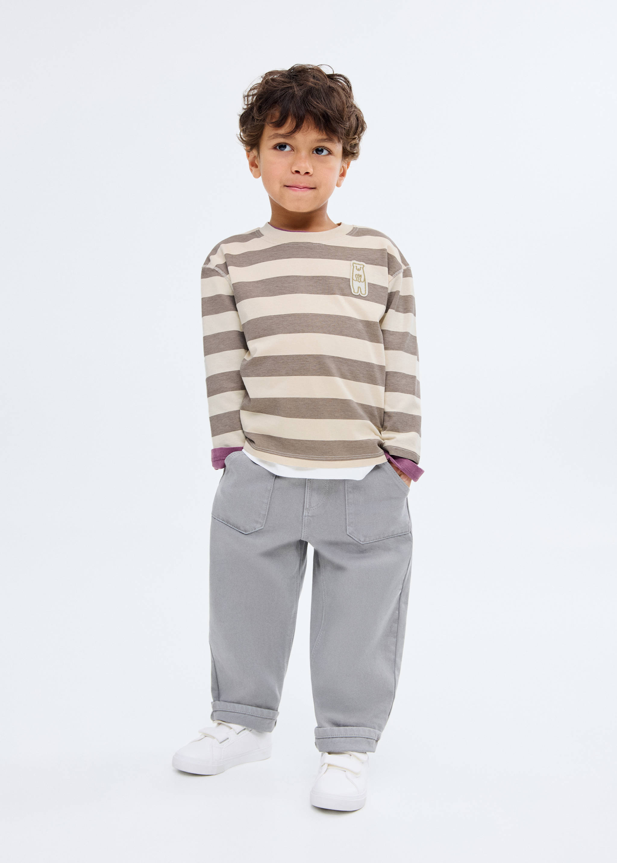 Patch striped t-shirt - General plane