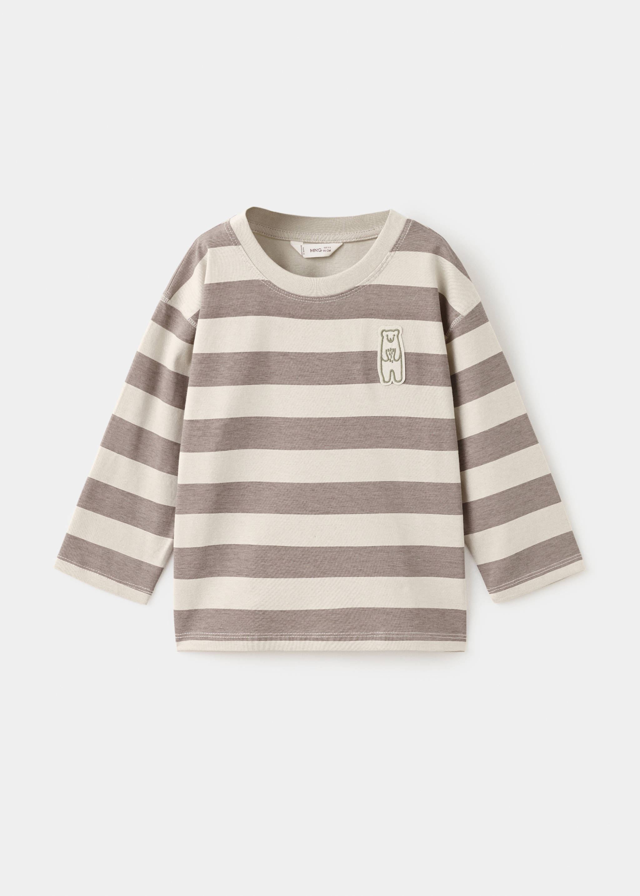 Patch striped t-shirt - Article without model