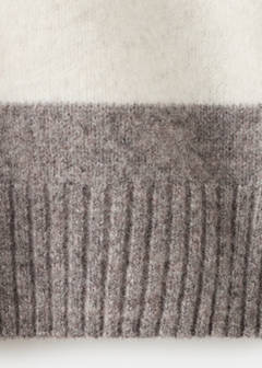 Wool-blend striped sweater — Ecru 8