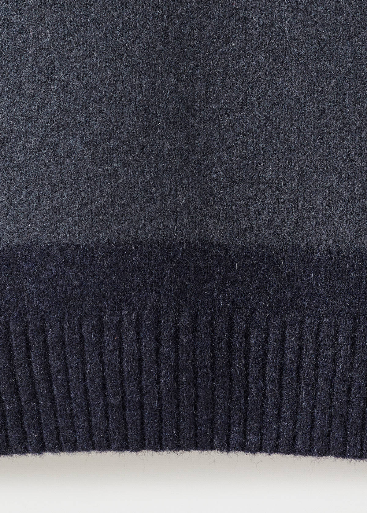 Wool-blend striped sweater — Indigo Blue