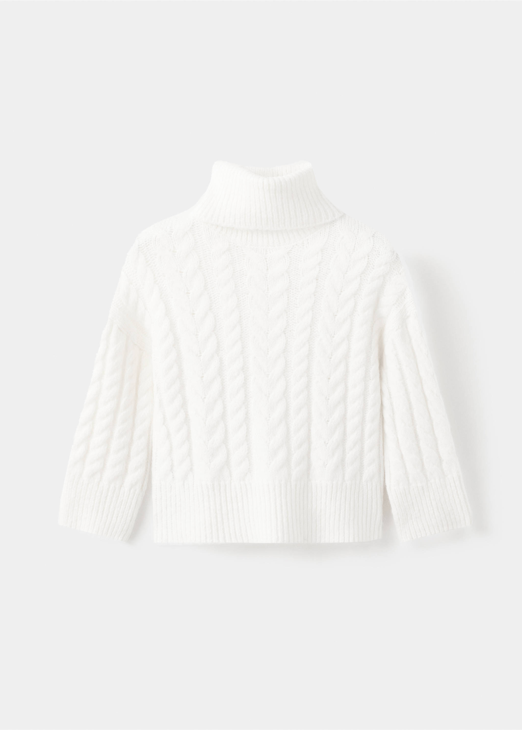 Turtleneck knit sweater - Article without model, Off White. Ref: 17057897-00.