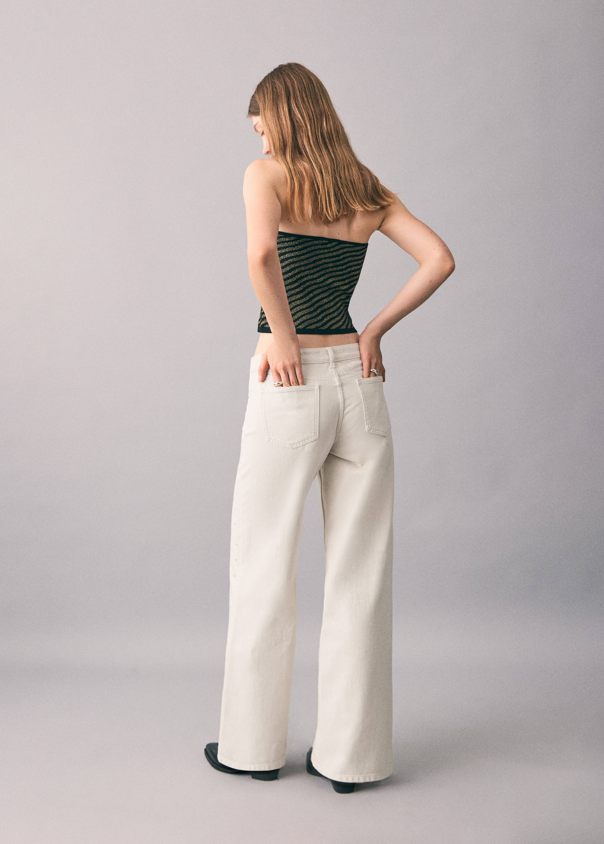 Crystal strass jeans - Reverse of the article