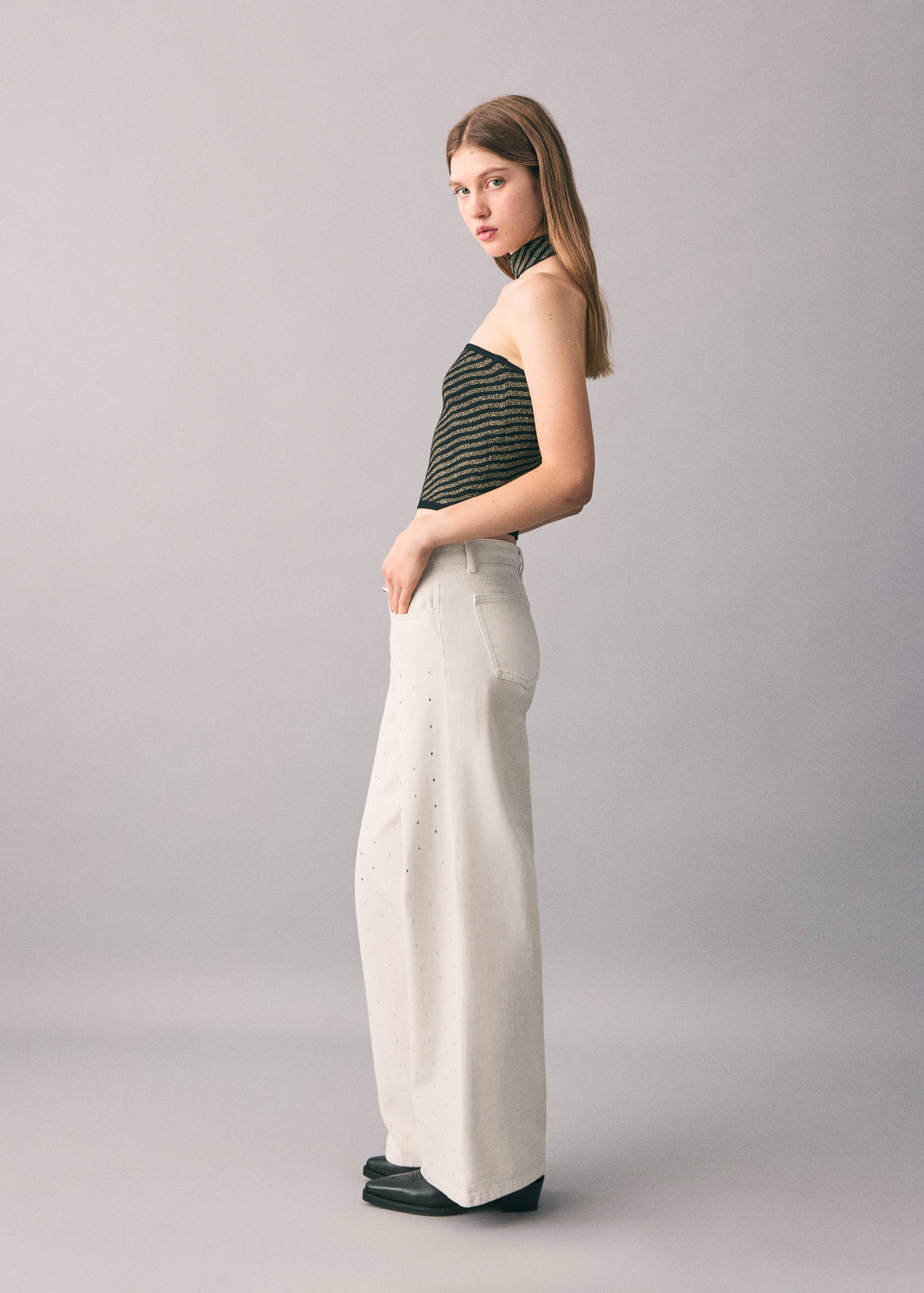 Crystal strass jeans - Details of the article 1