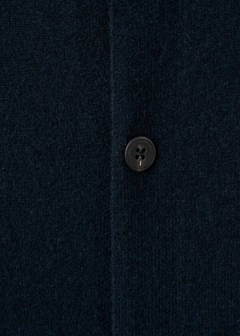 100% extra-fine wool cardigan with buttons — Navy 8