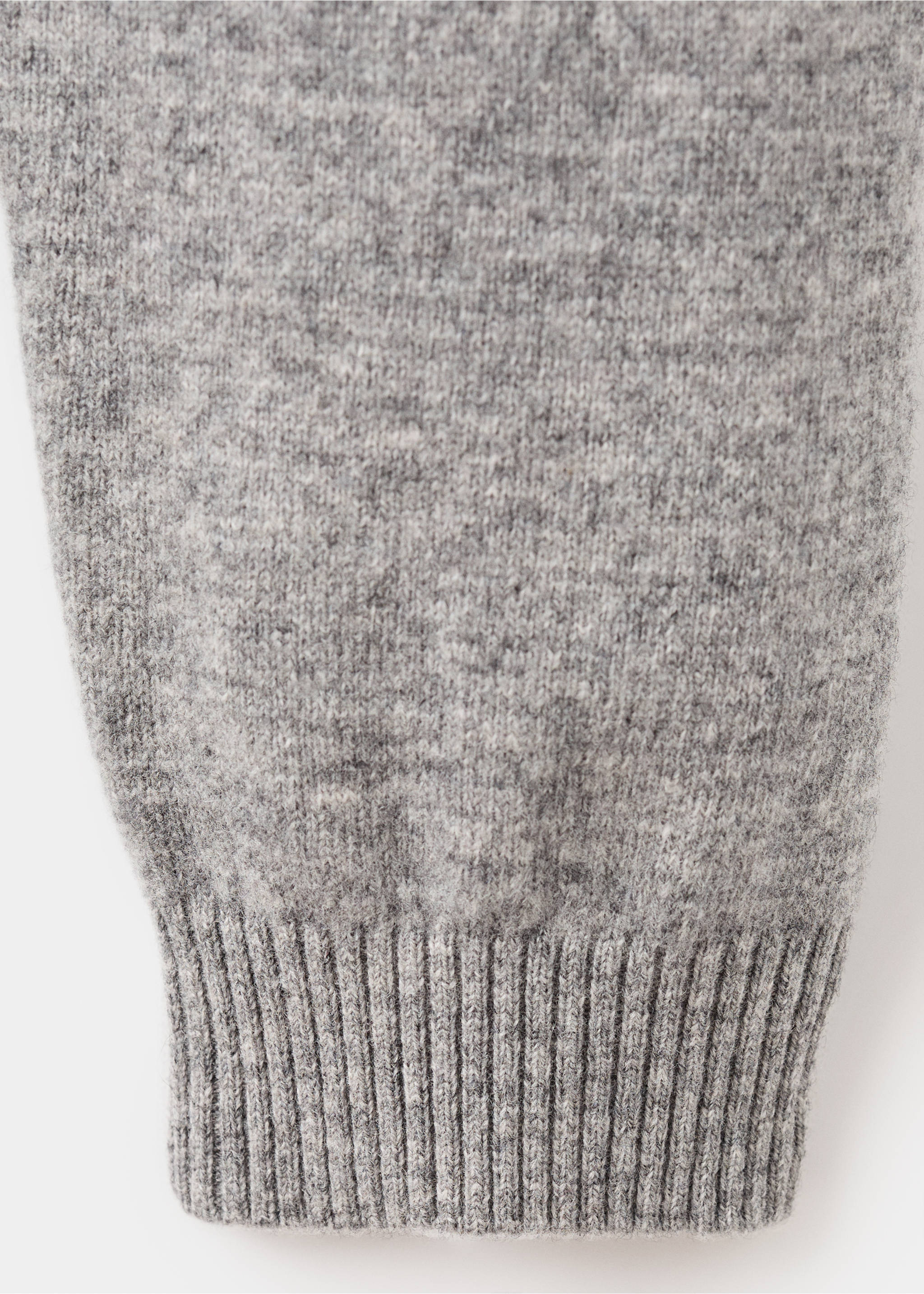 Cárdigan botones 100% lana extrafina - Detalle del artículo 0, Gris medio vigoré. Ref: 17057899-00.