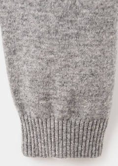 100% extra-fine wool cardigan with buttons — Medium Heather Grey 10