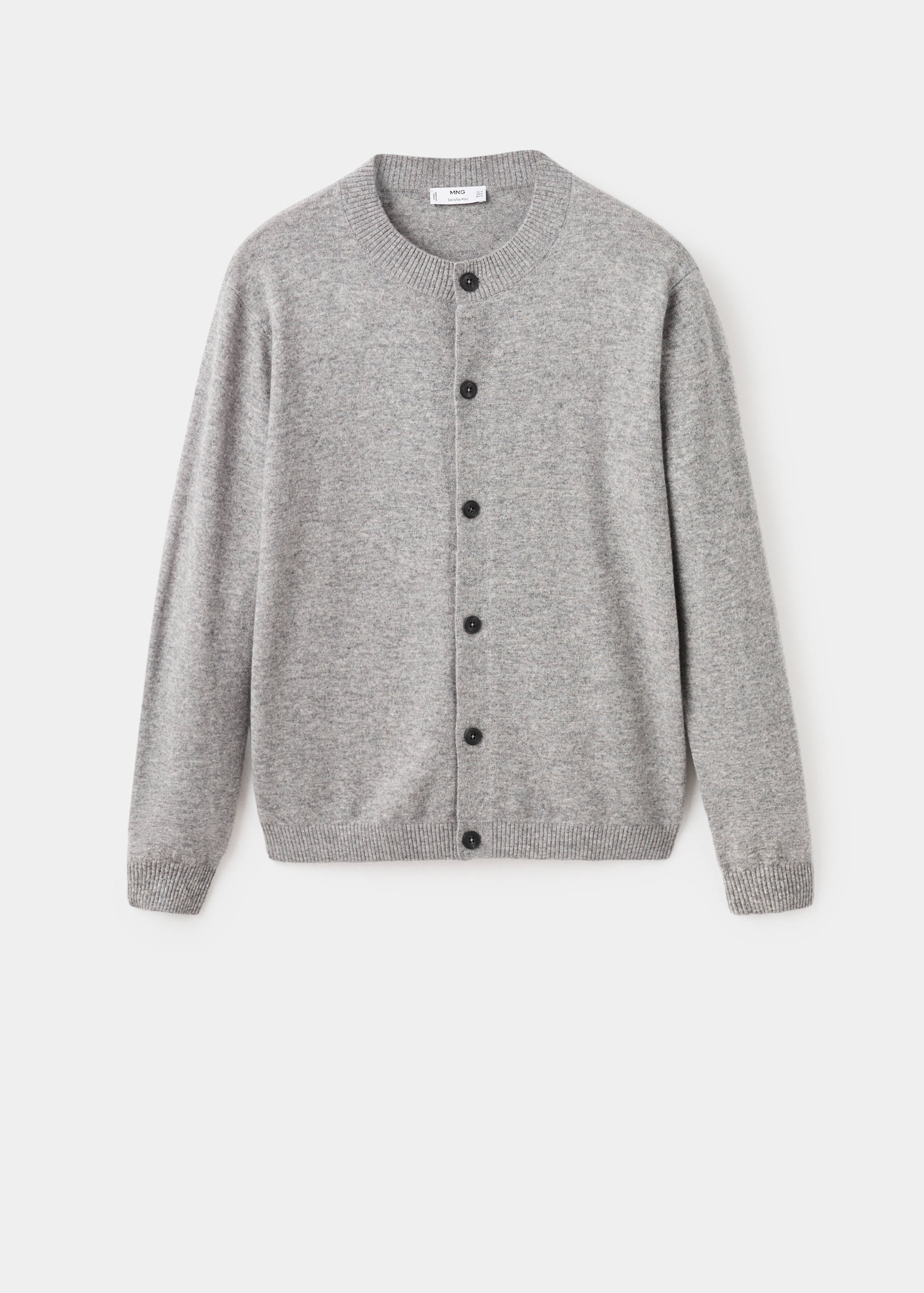 Cardigan boutonné 100 % laine extra fine - Article sans modèle