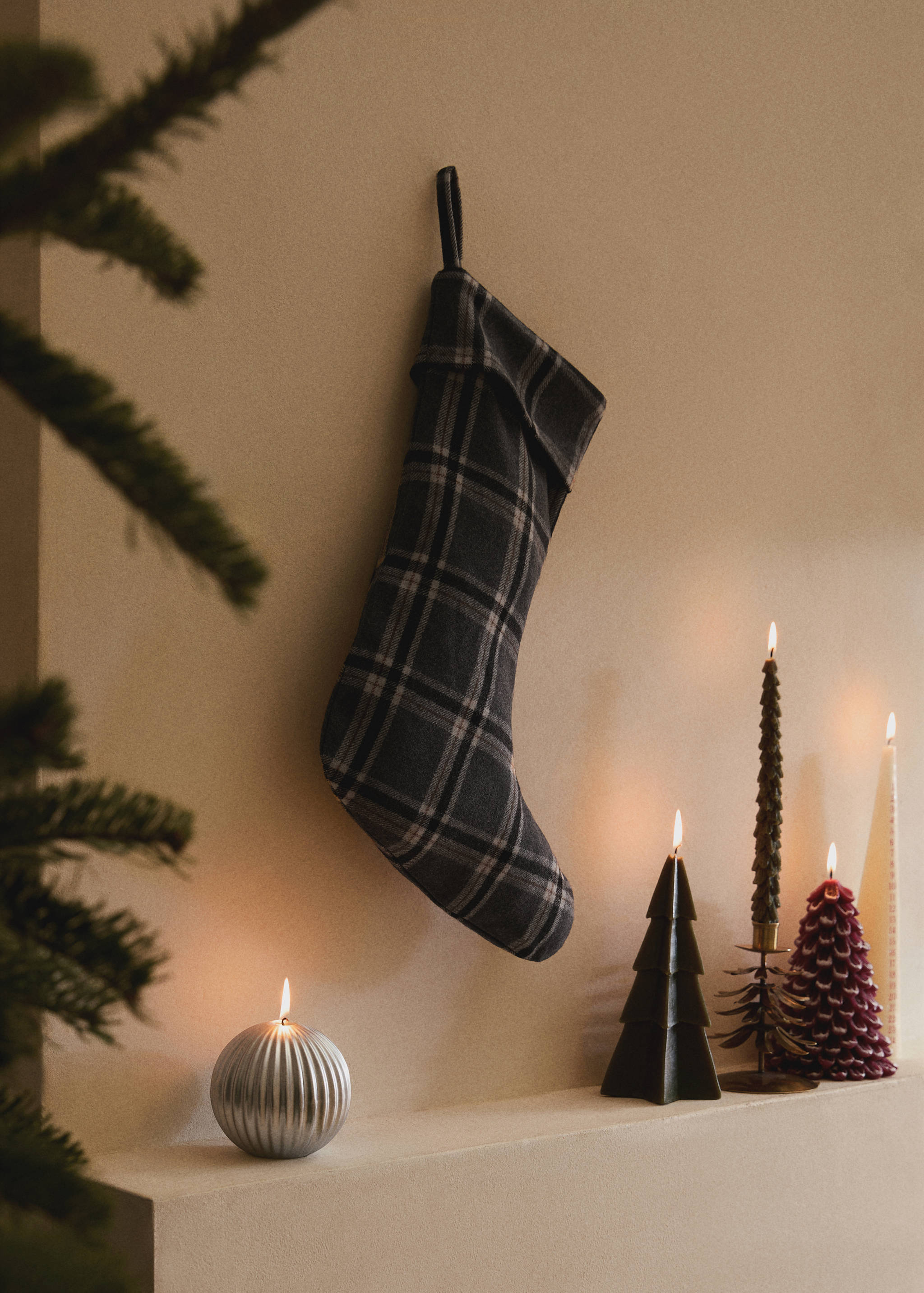 Cizme în carouri Crăciun - Plan general