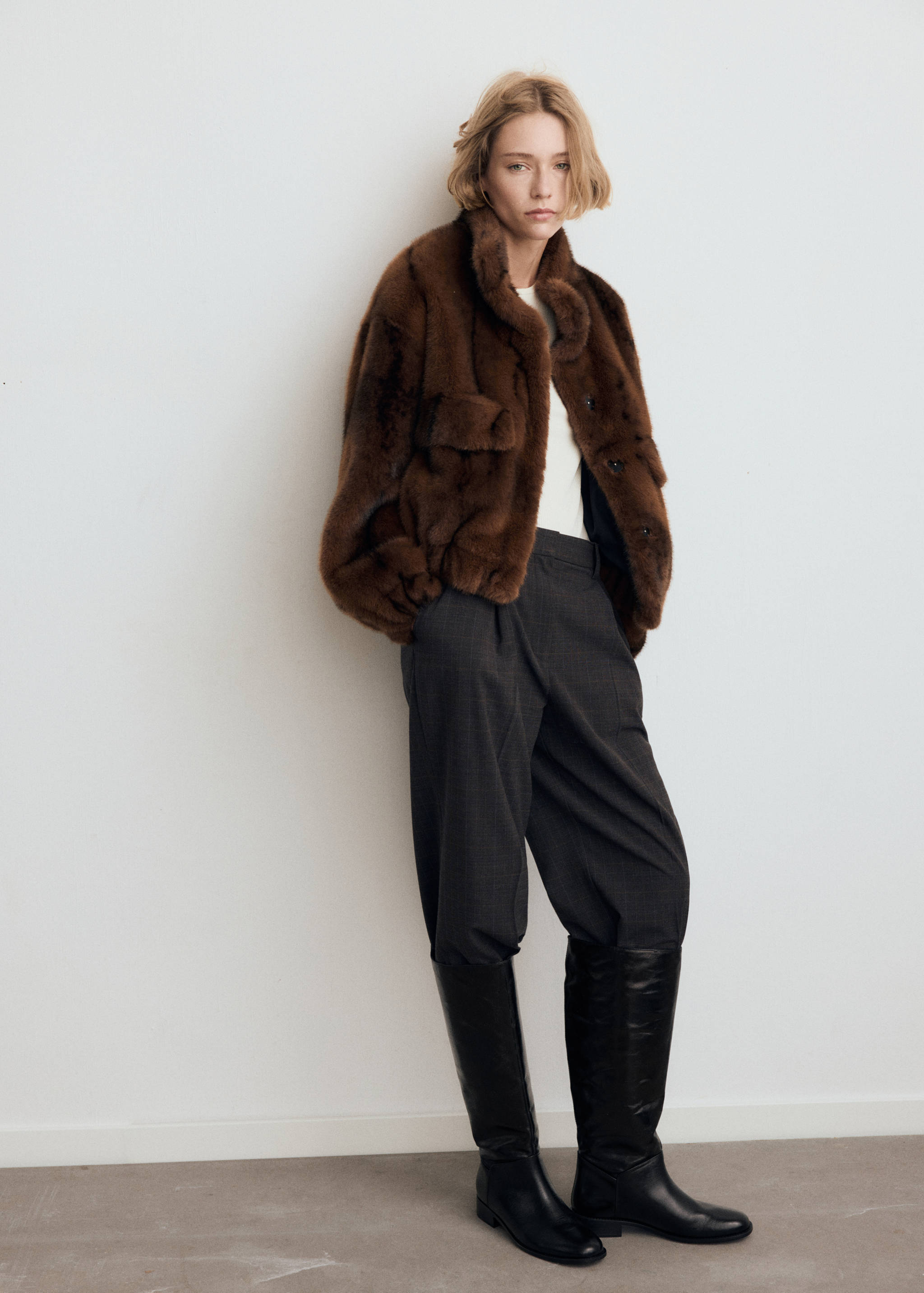 Leather high boots - General plane