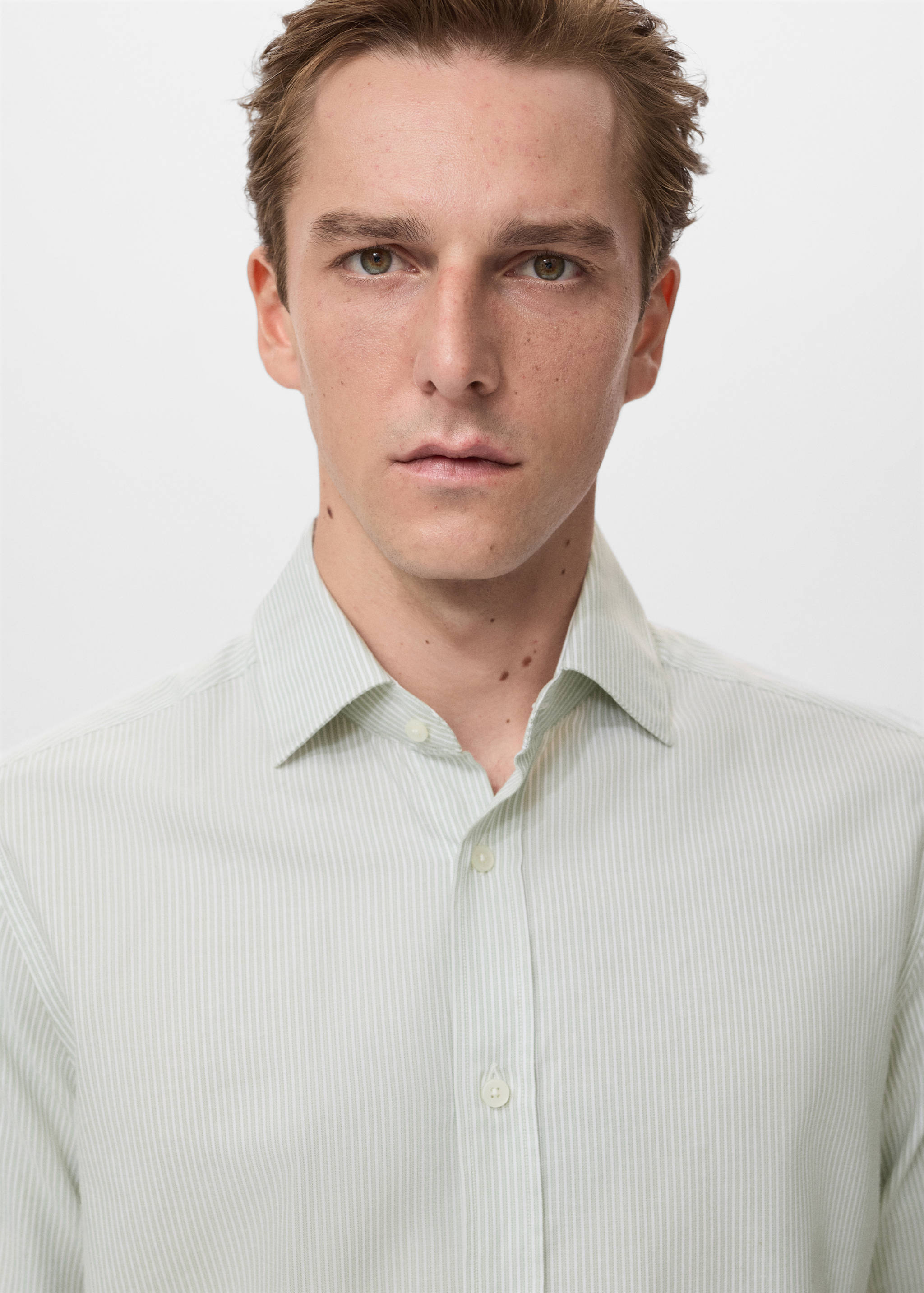 100% cotton flannel regular-fit shirt - Details of the article 1