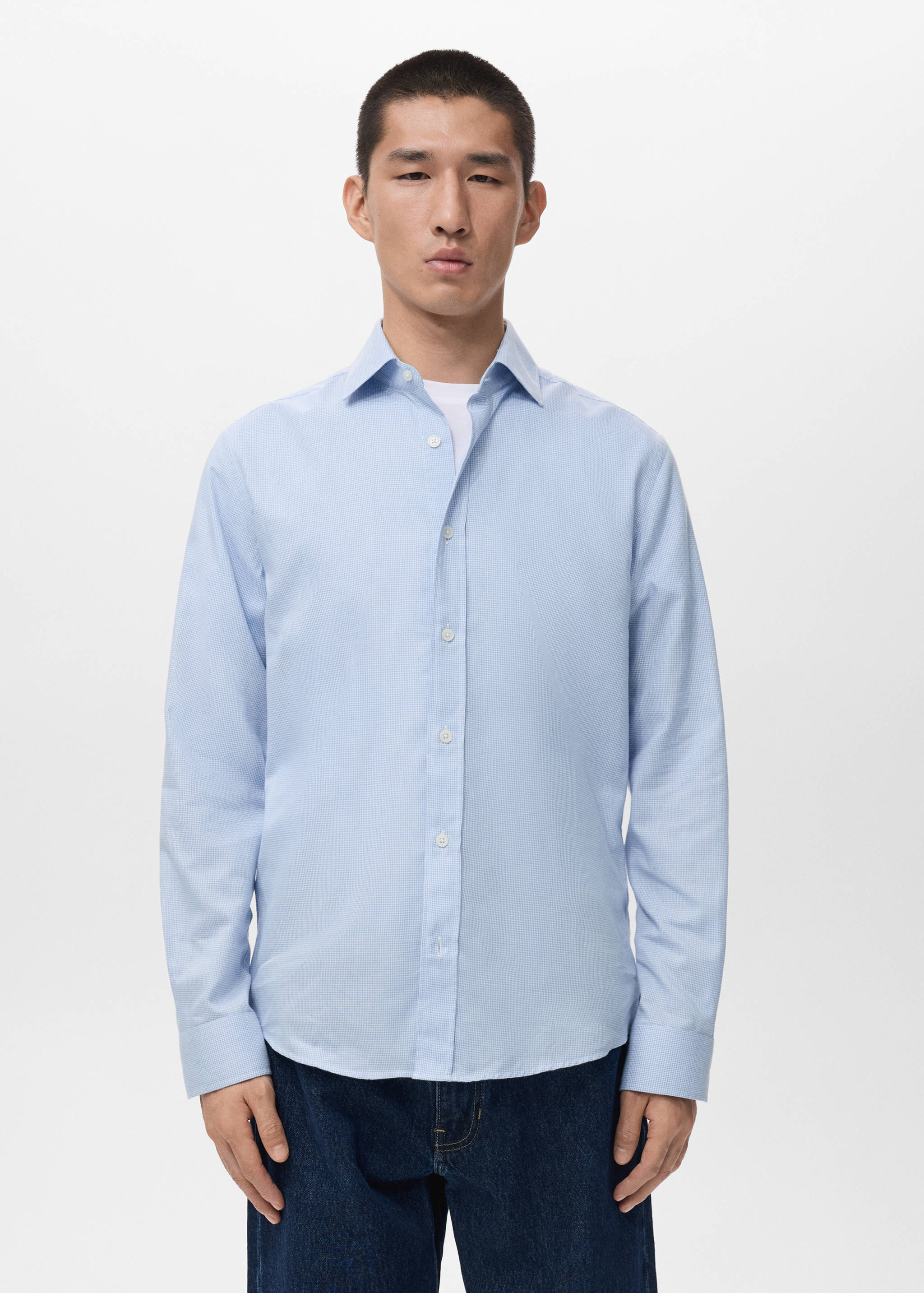 100% cotton flannel regular-fit shirt - Medium plane