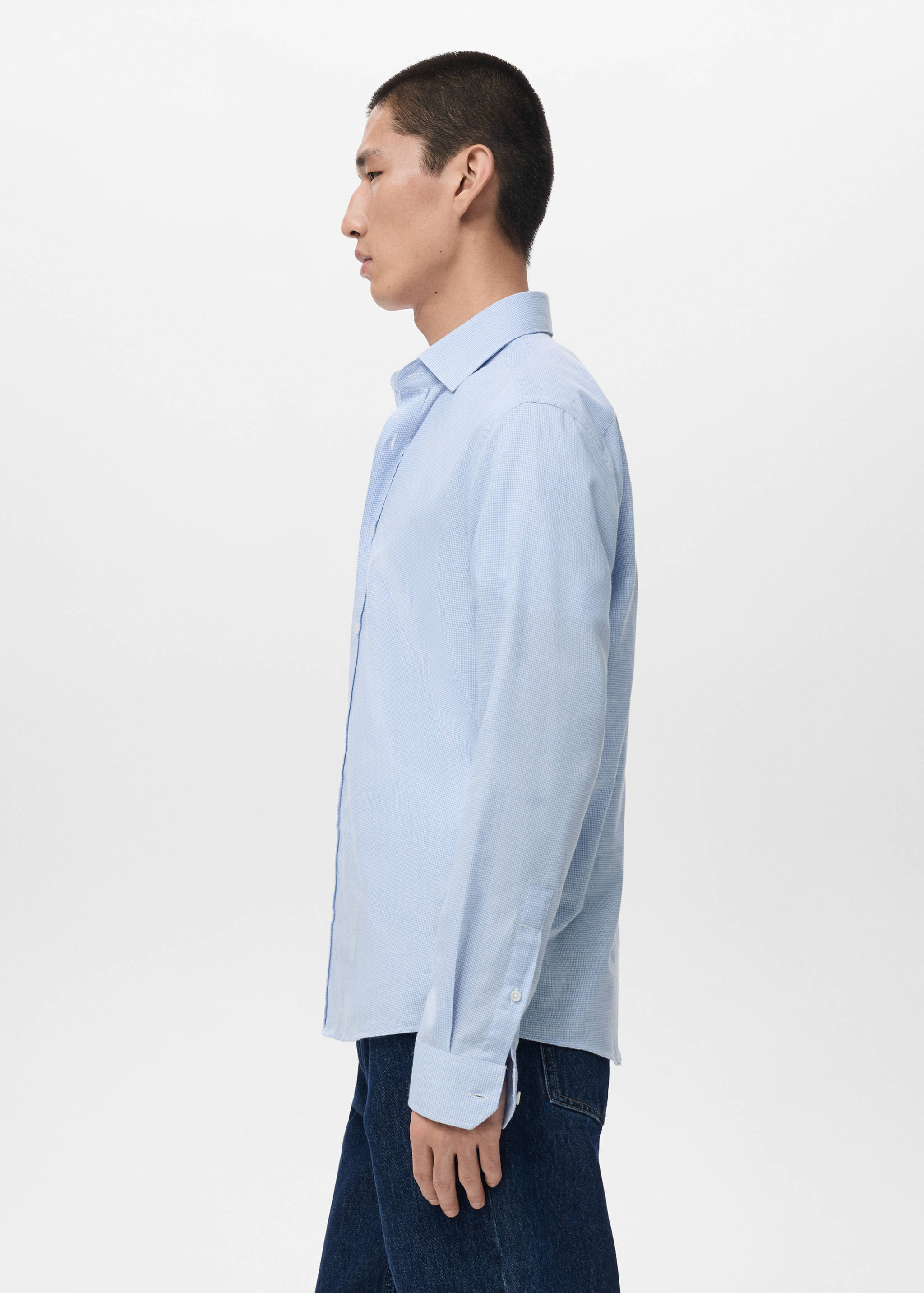 100% cotton flannel regular-fit shirt - Details of the article 2