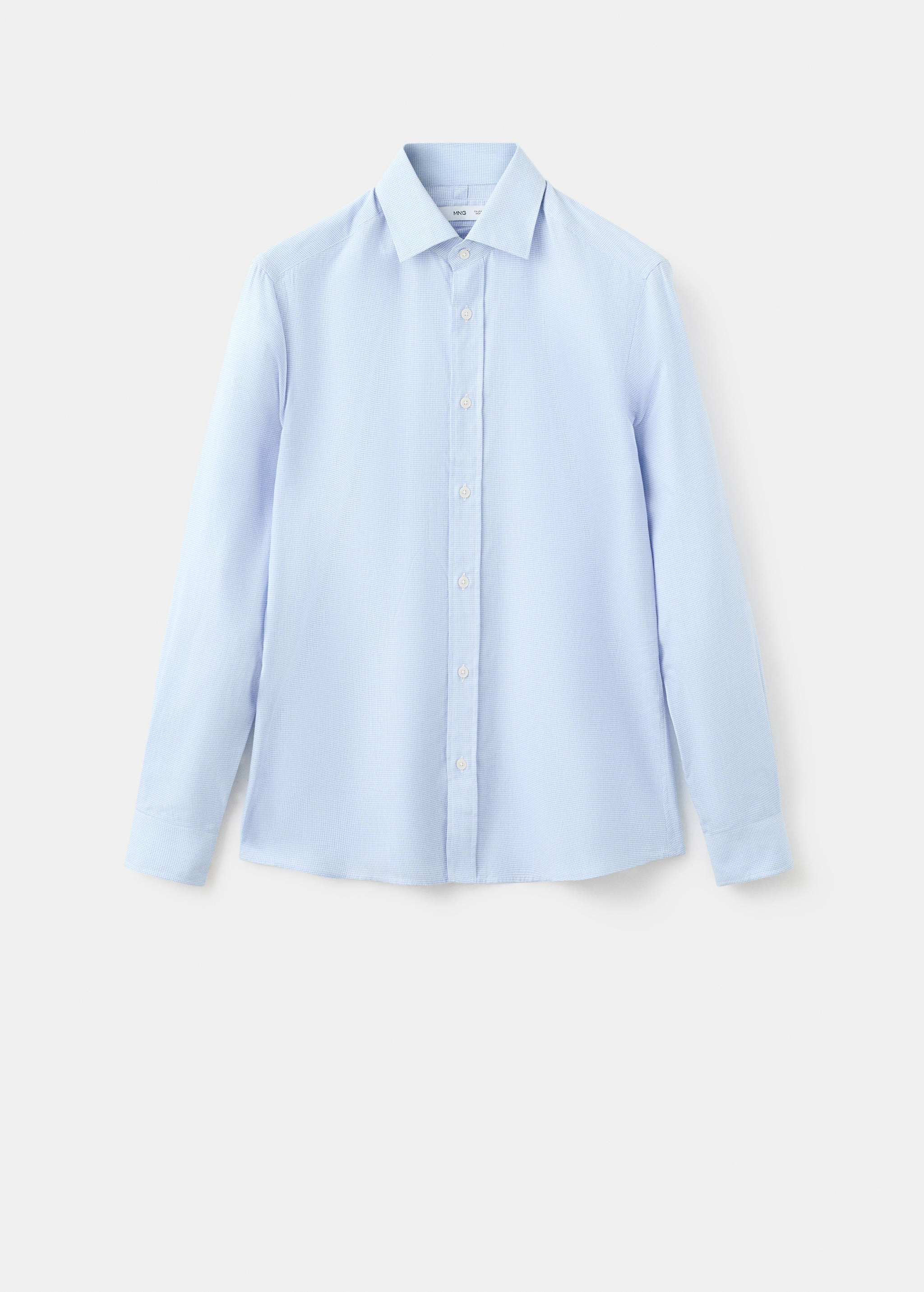 100% cotton flannel regular-fit shirt - Article without model