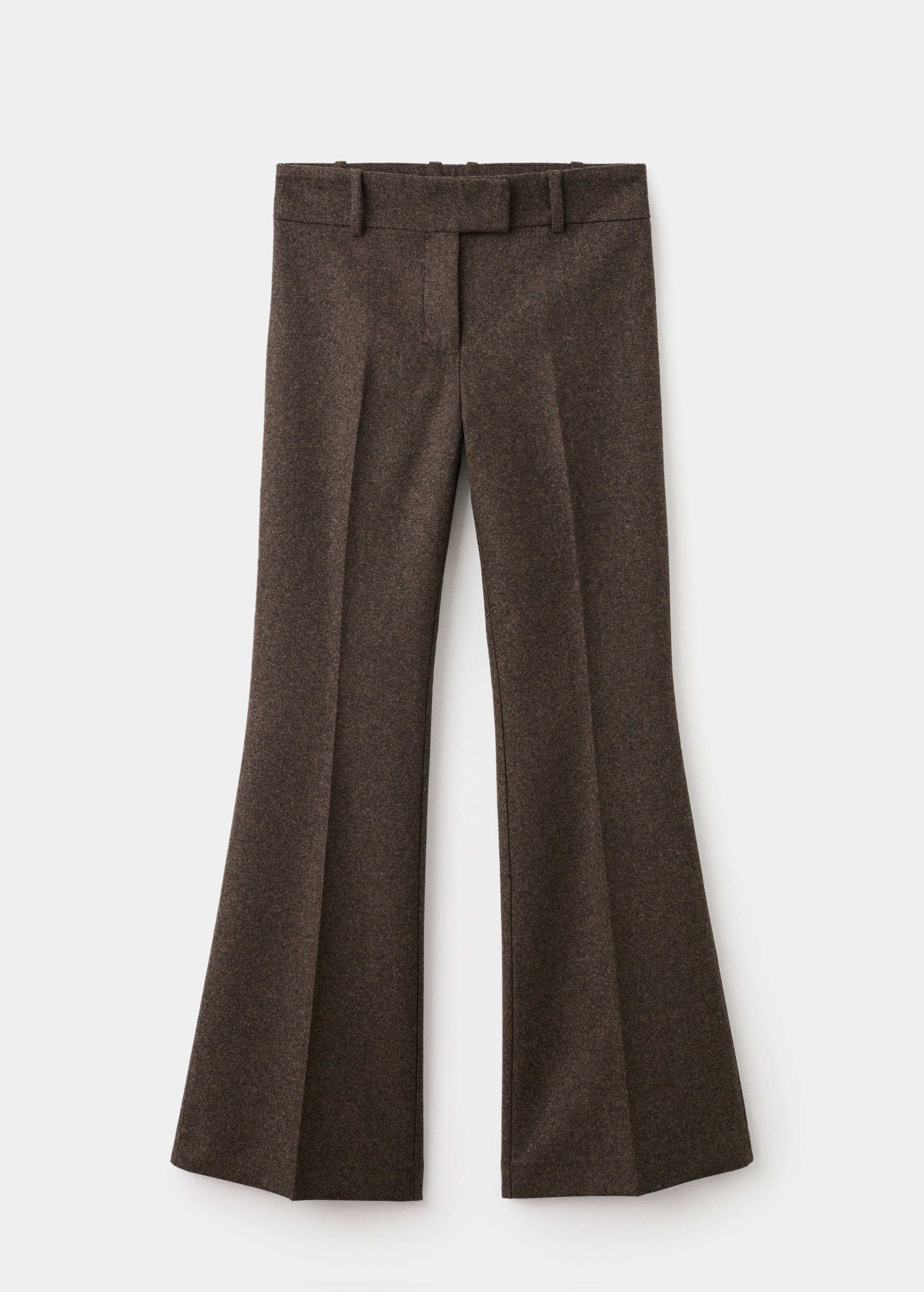 Herringbone wool suit trousers - Article without model