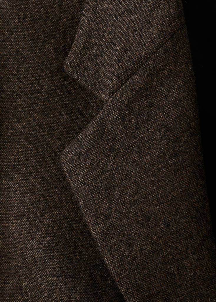 Speckled wool suit jacket — Brown