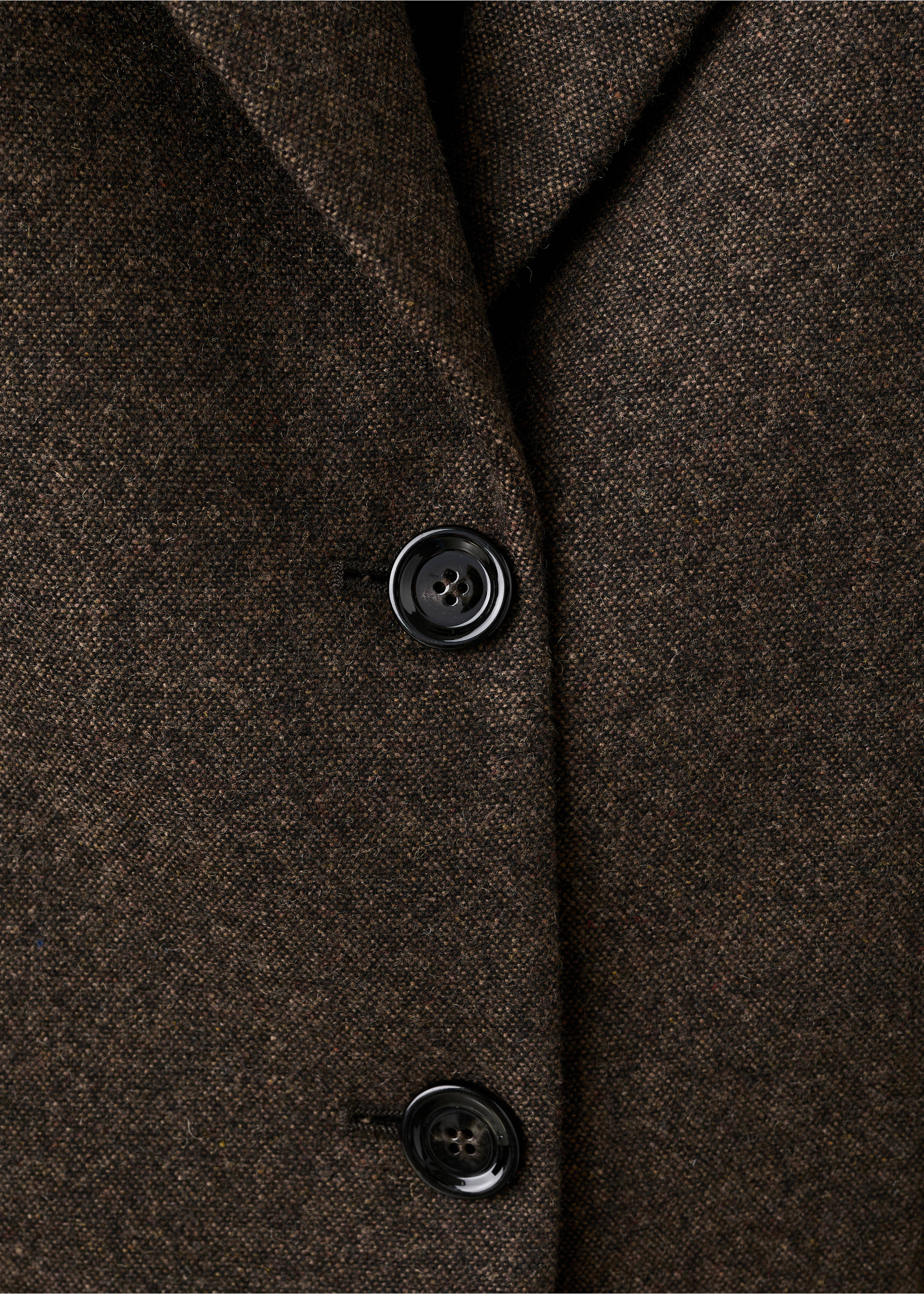 Blazer costume laine jaspée - Détail de l'article 0, Marron. Ref: 17057912-00.