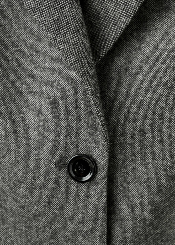 Speckled wool suit jacket — Grey