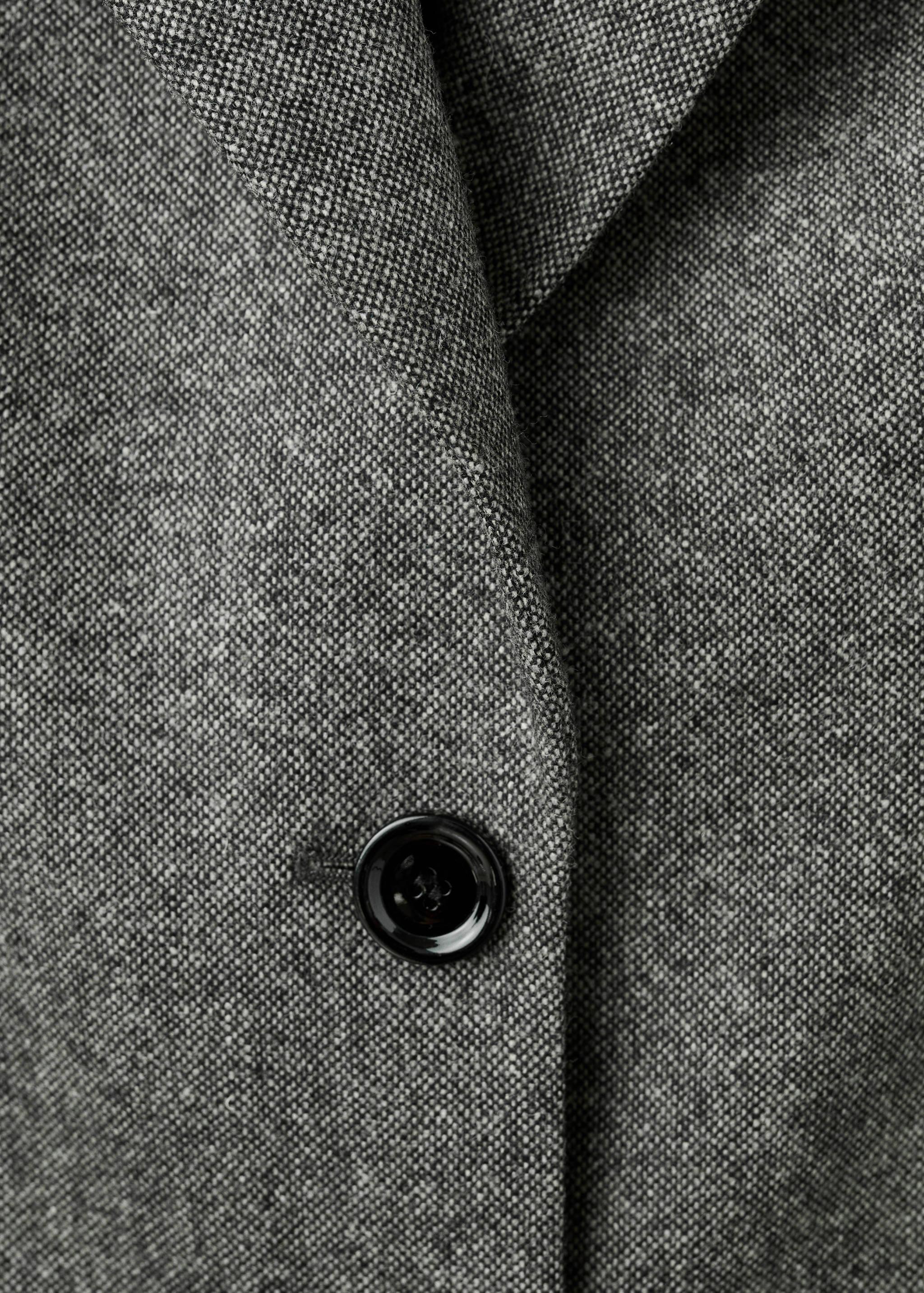Speckled wool suit jacket - Details of the article 8