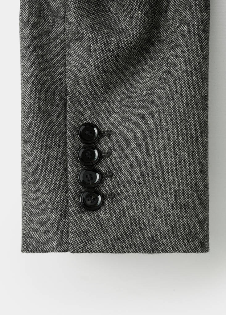 Speckled wool suit jacket — Grey