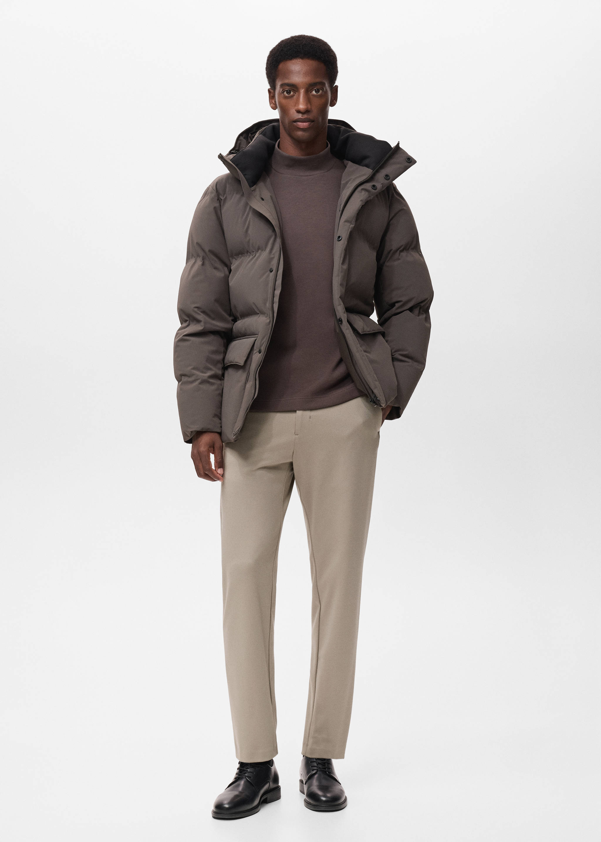 防水织物填充夹克 - null