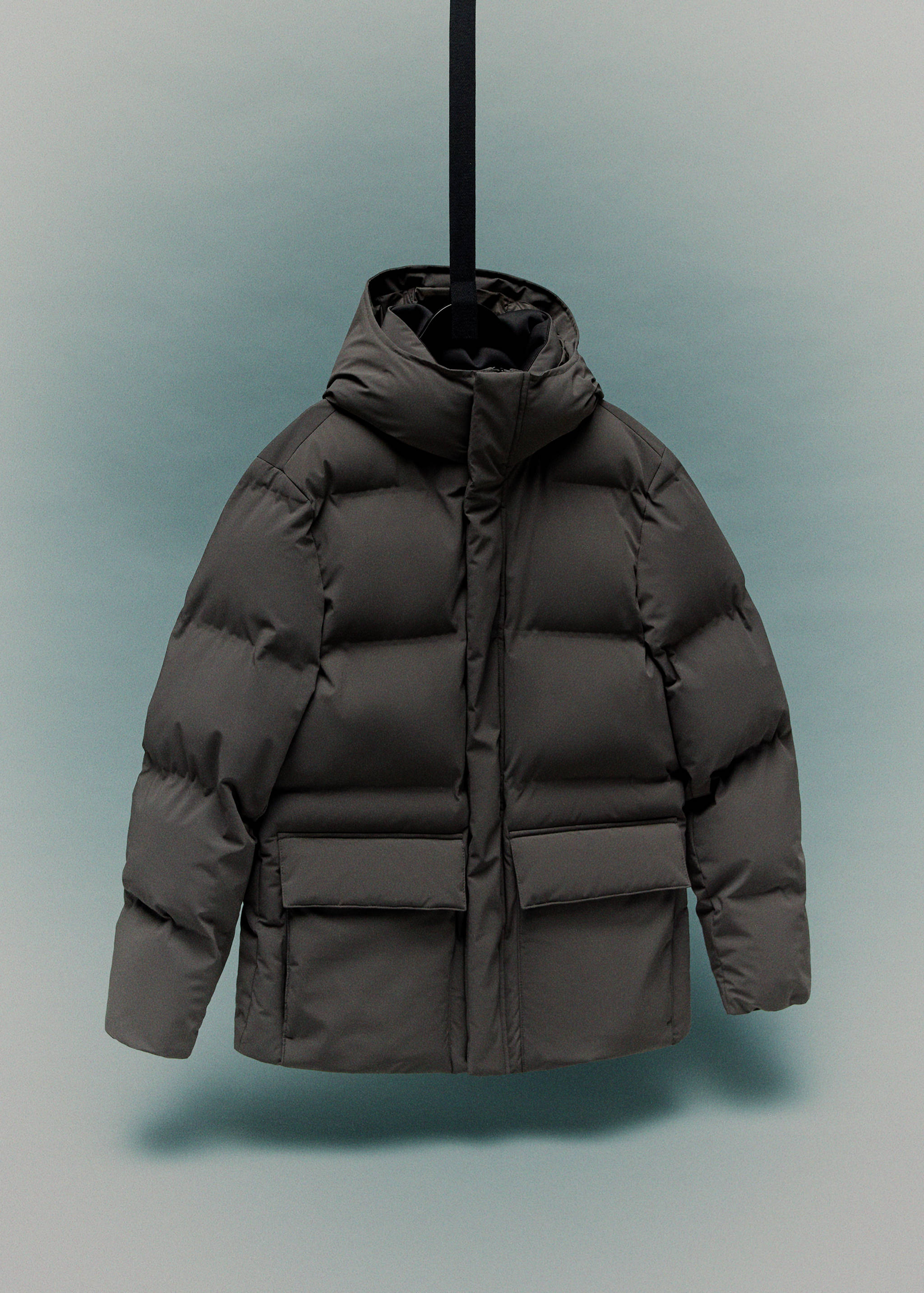 防水织物填充夹克 - null