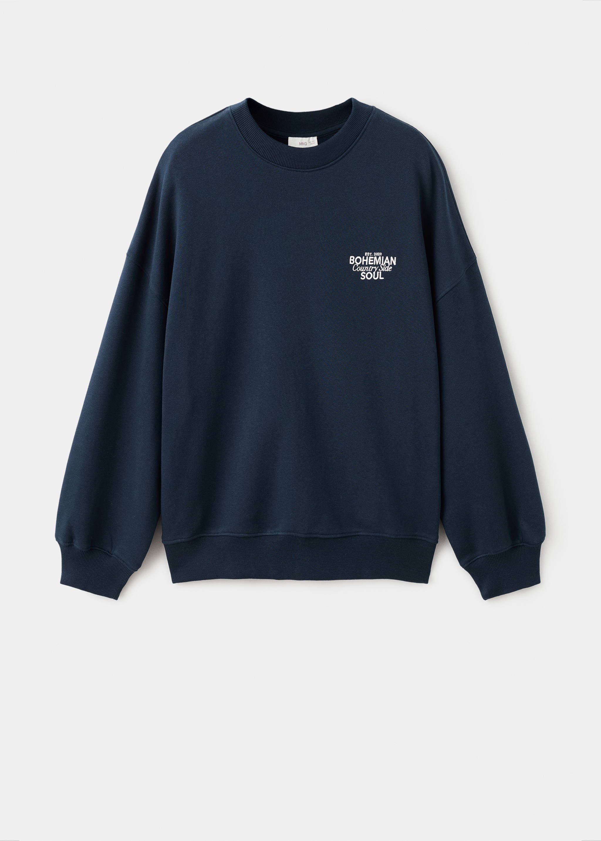 Geborduurd bedrukt sweatshirt - Artikel zonder model