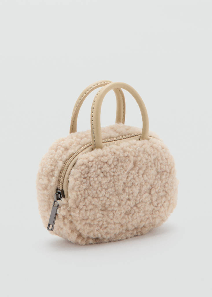 Shearling mini gadget bag — Off White